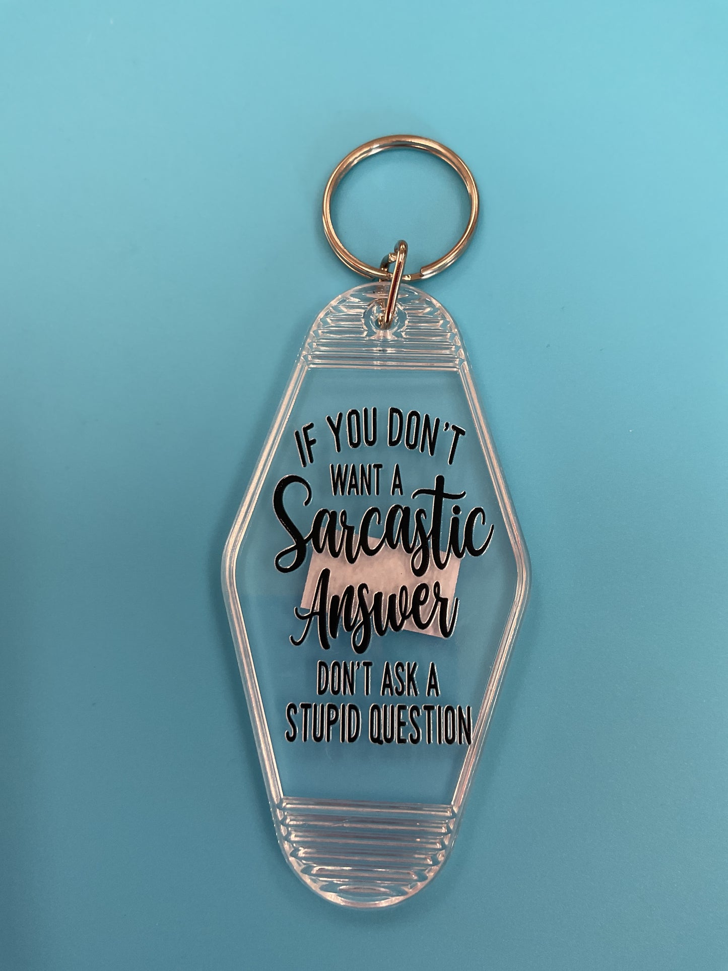 Motel keychain
