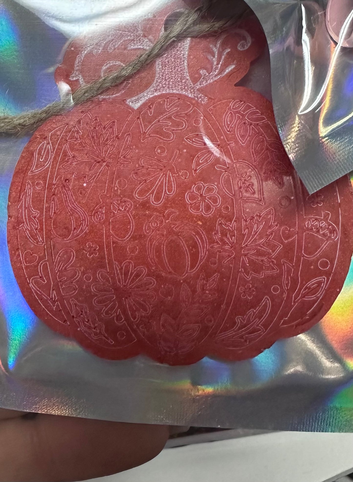 Resin pumpkin ornament