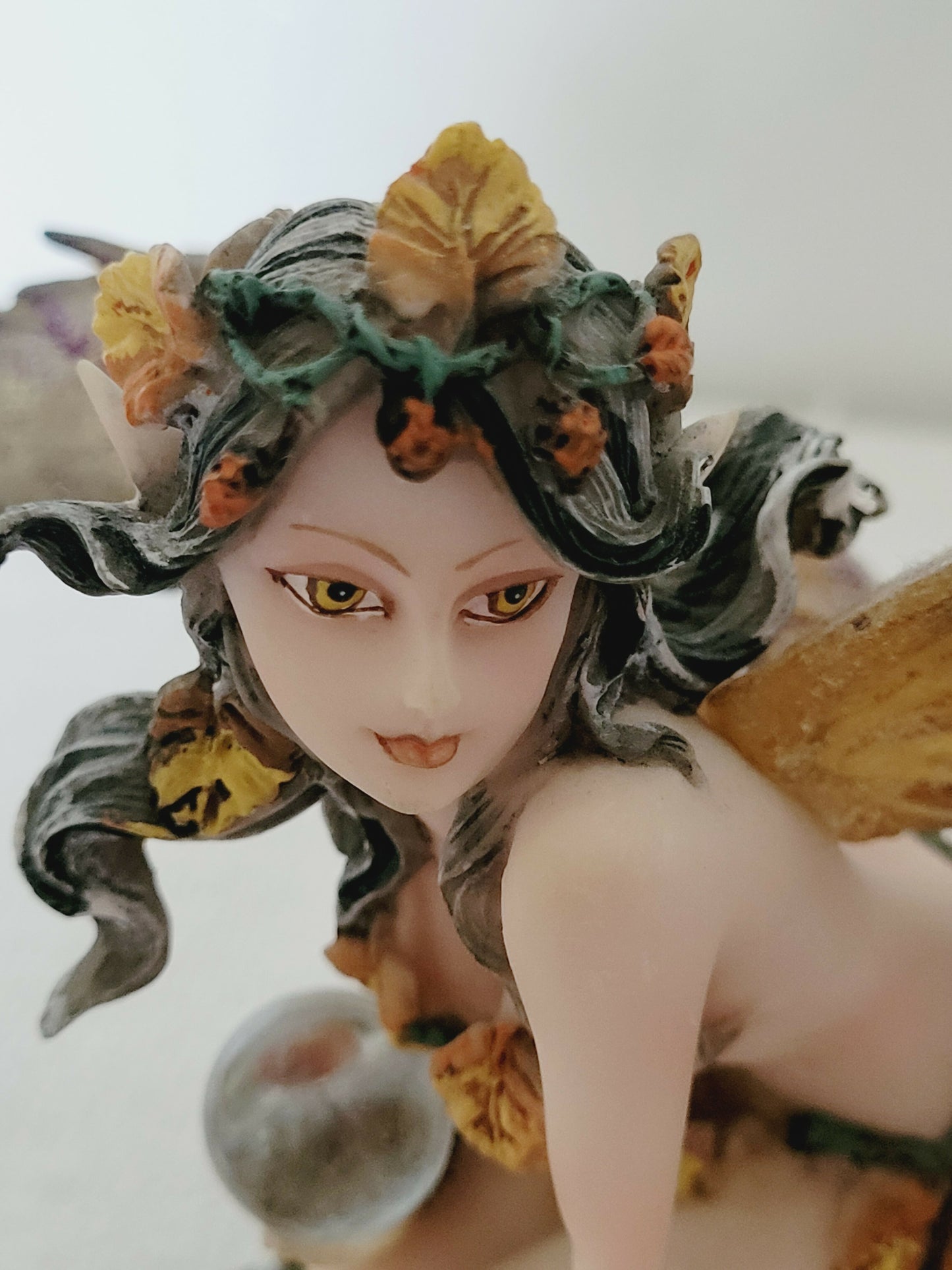 Autumn Fairy with Orb Statue