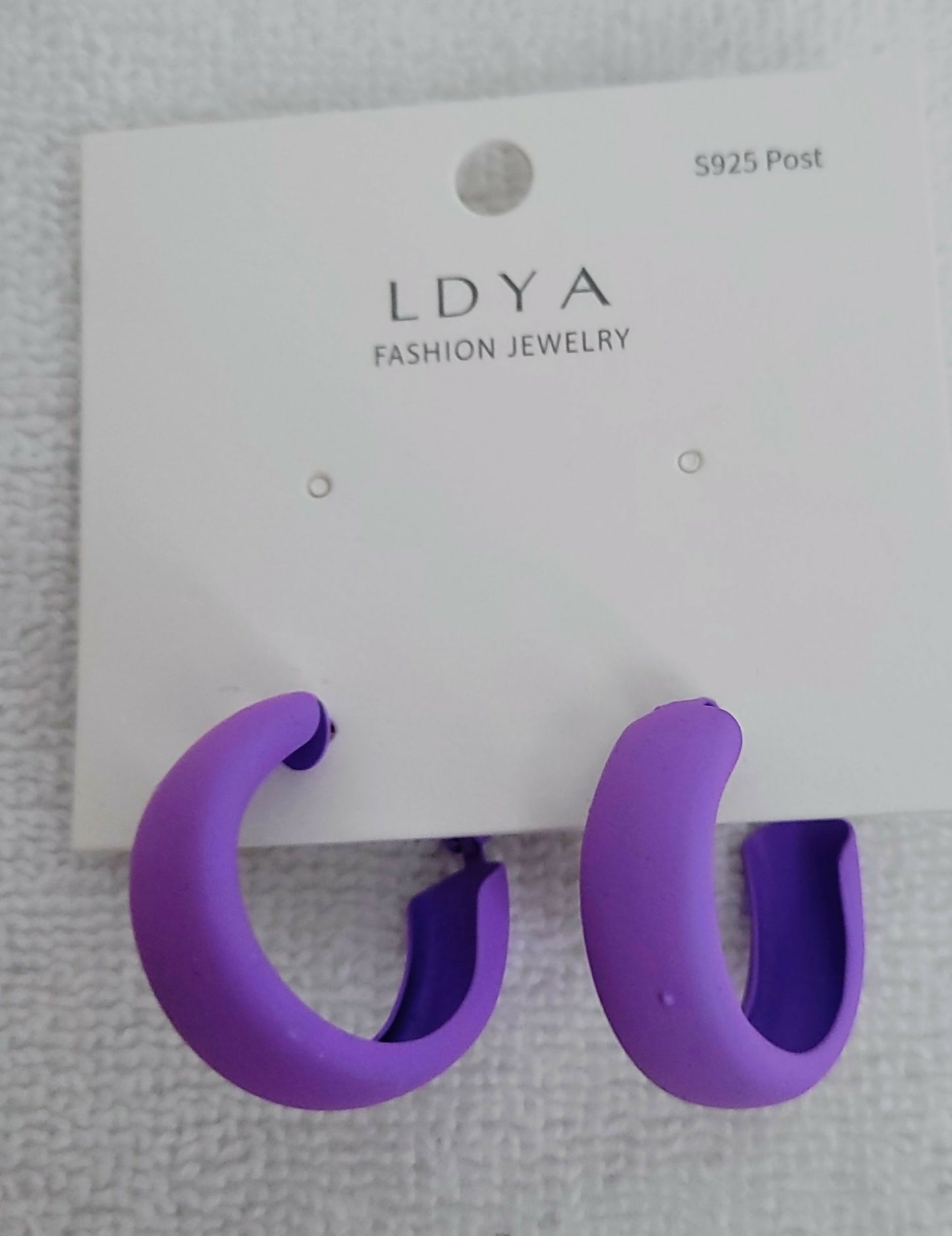 LDYA Purple Hoop Earrings