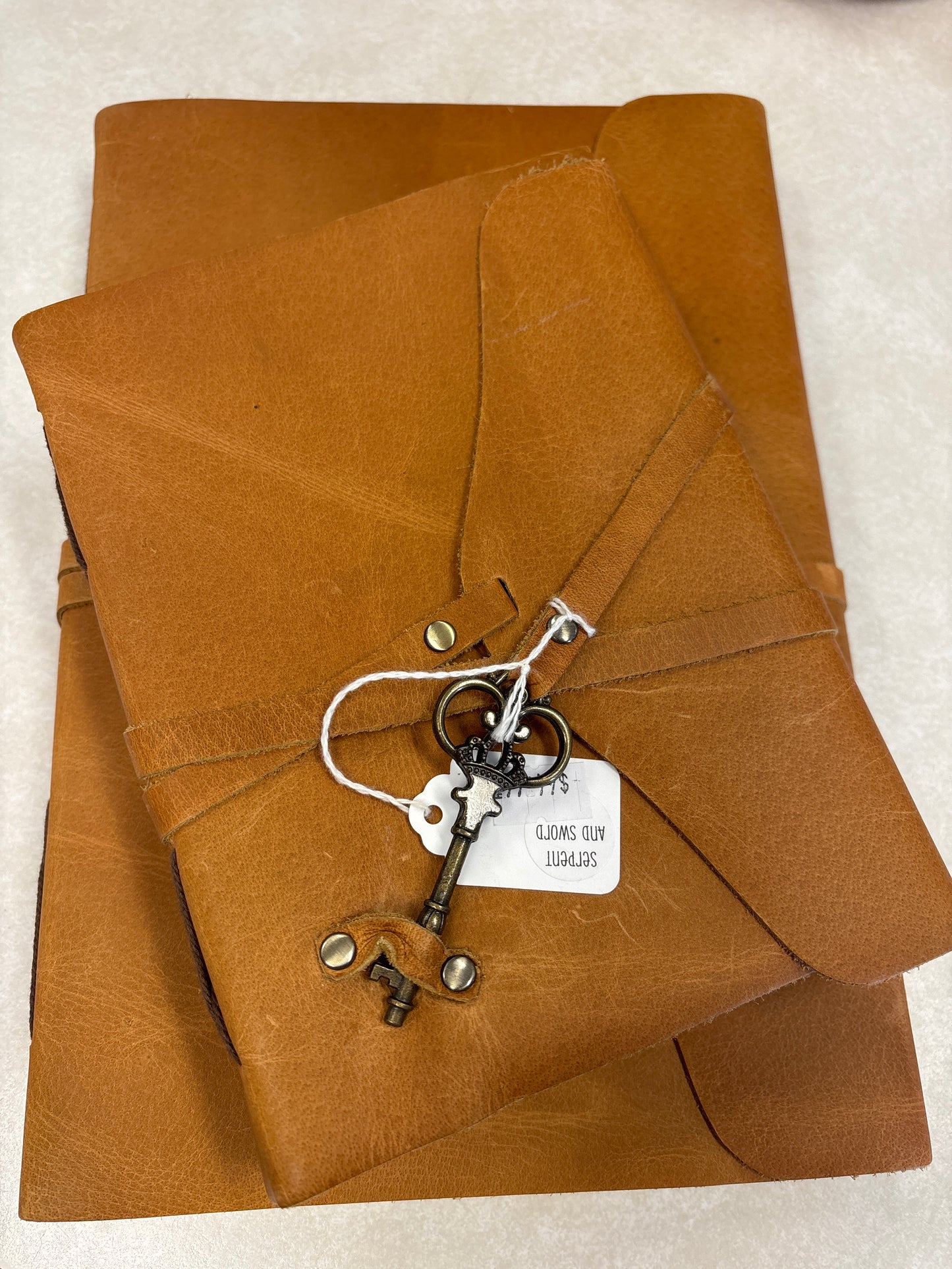 Handmade Leather Journal w/Key