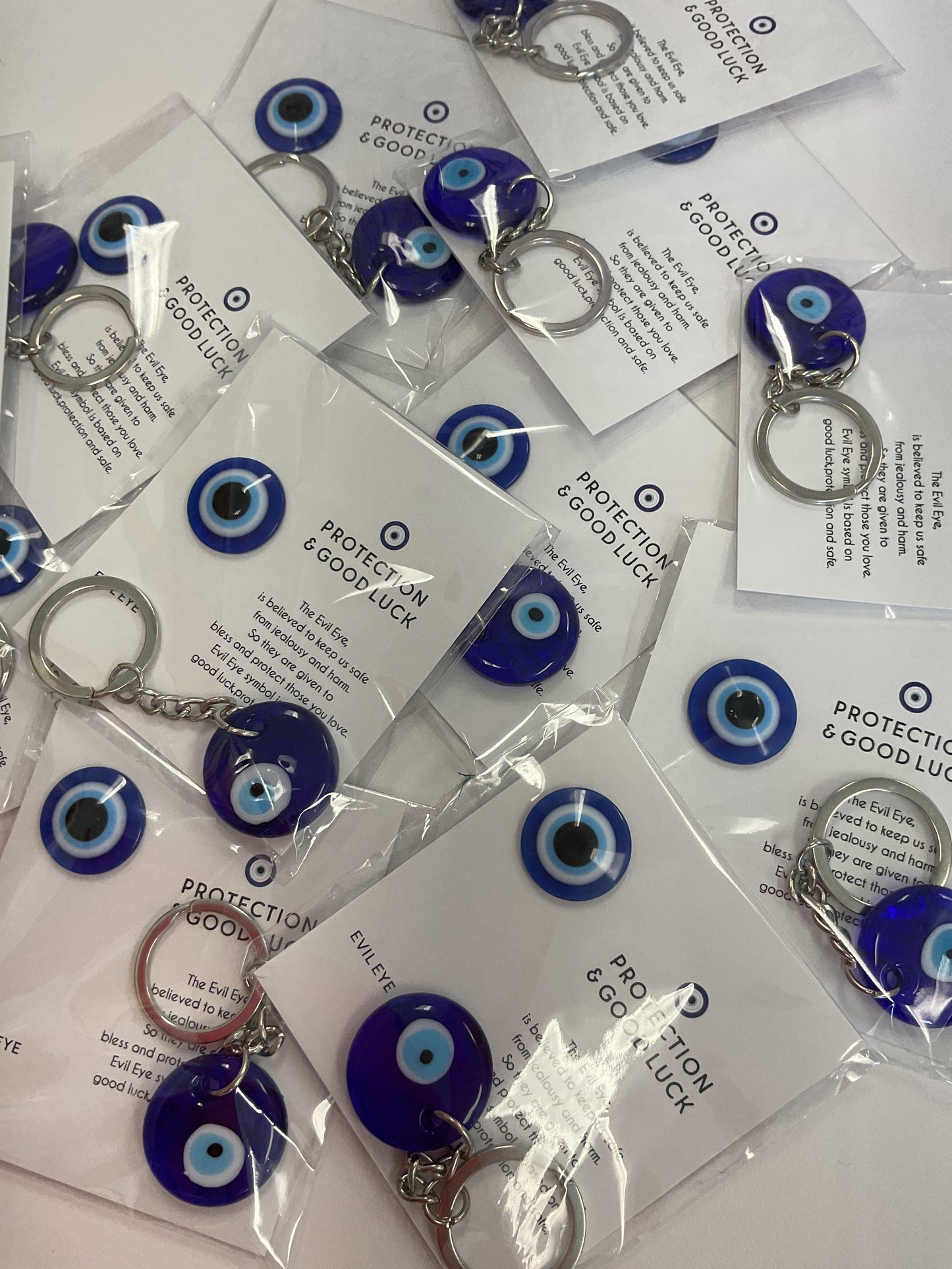 Evil eye keychain