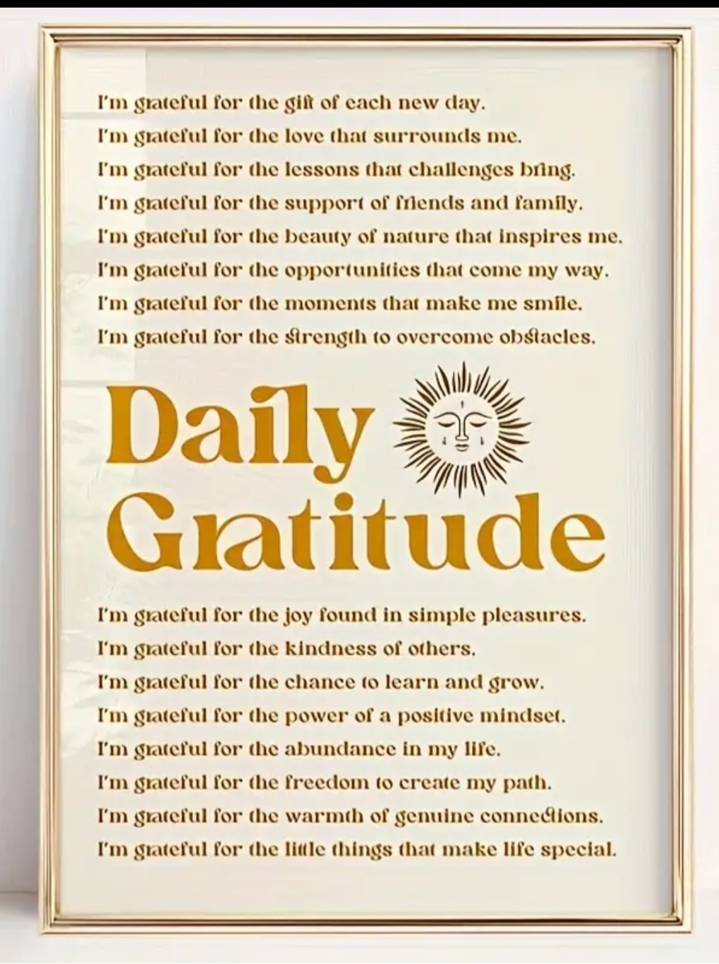 Gratitude poster
