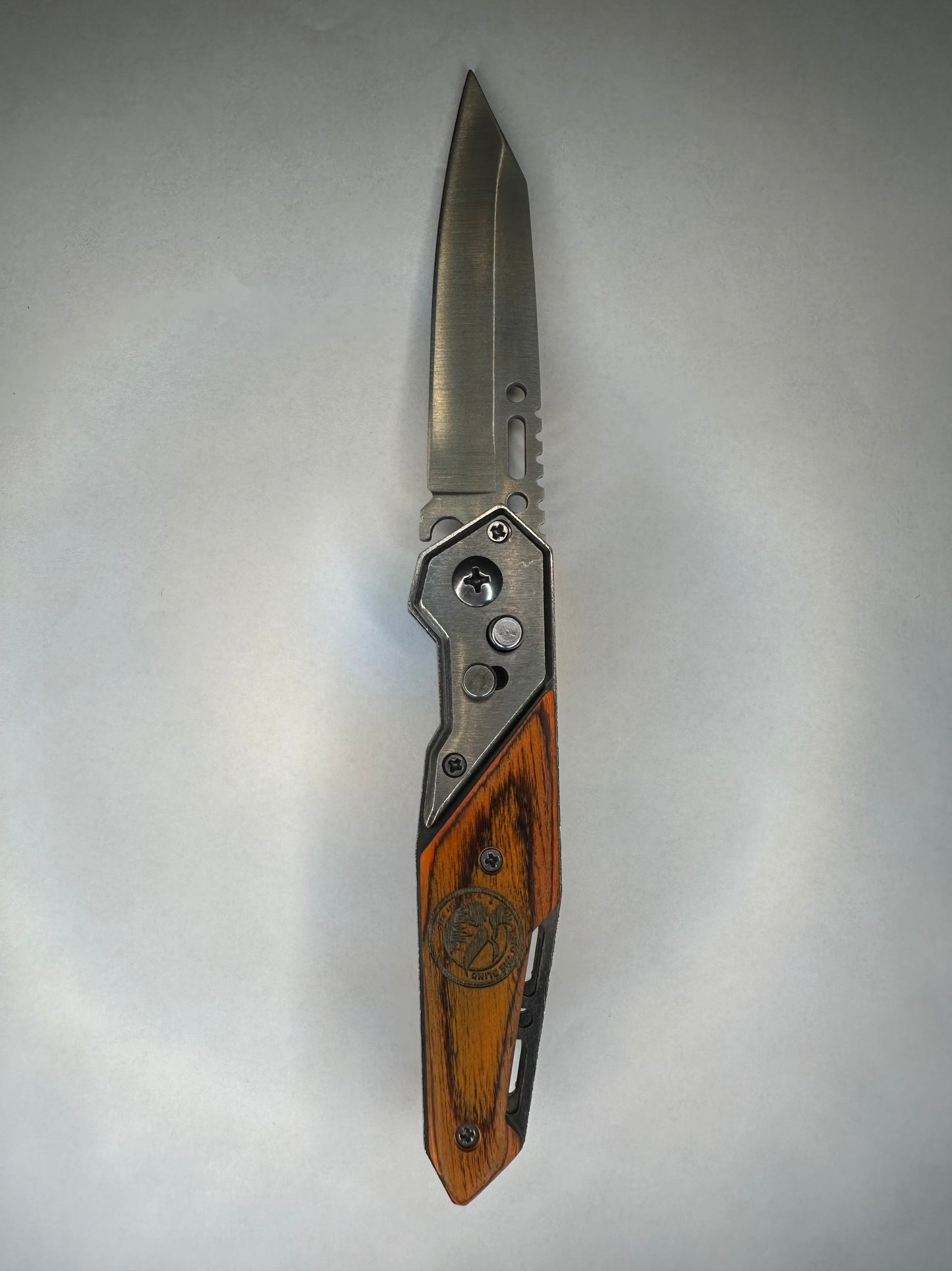 Into the blind knife