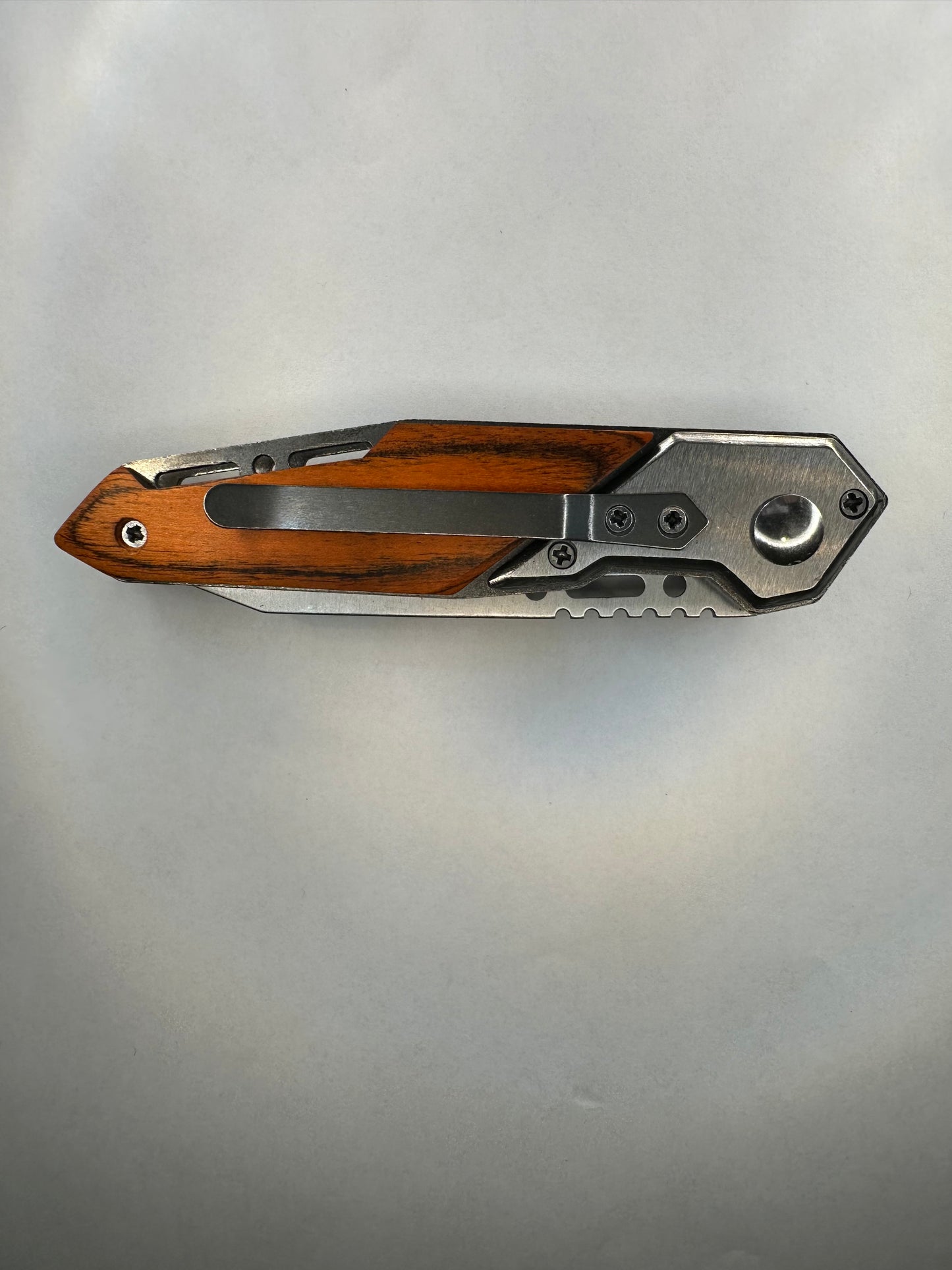 Into the blind knife