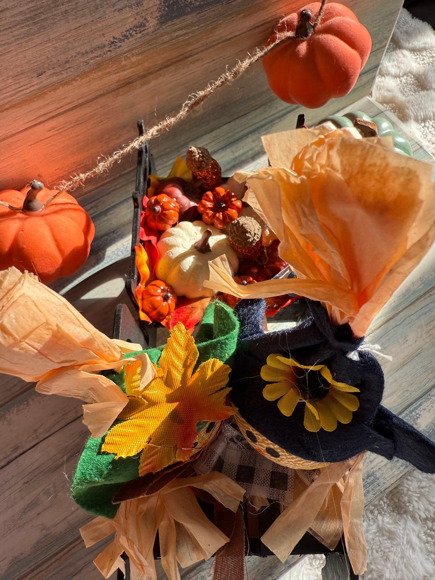 Halloween fall truck decor