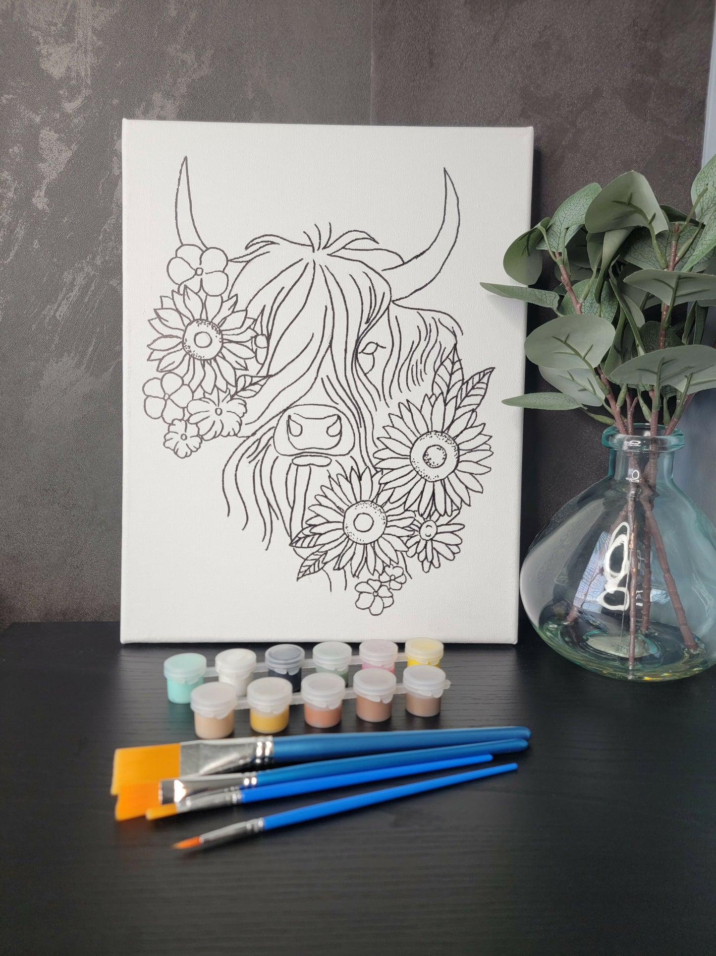 Highland Cow Take n' Paint Kit