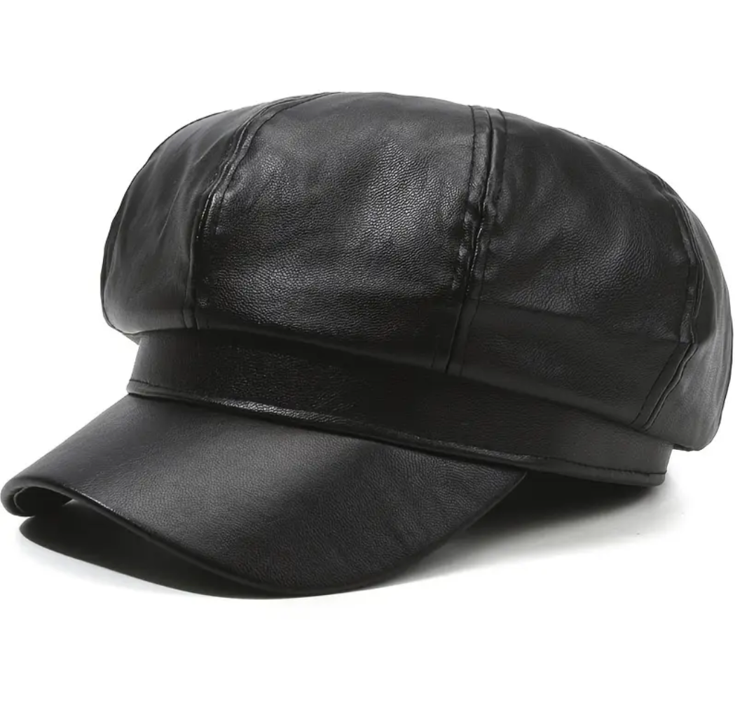 Faux leather Hat