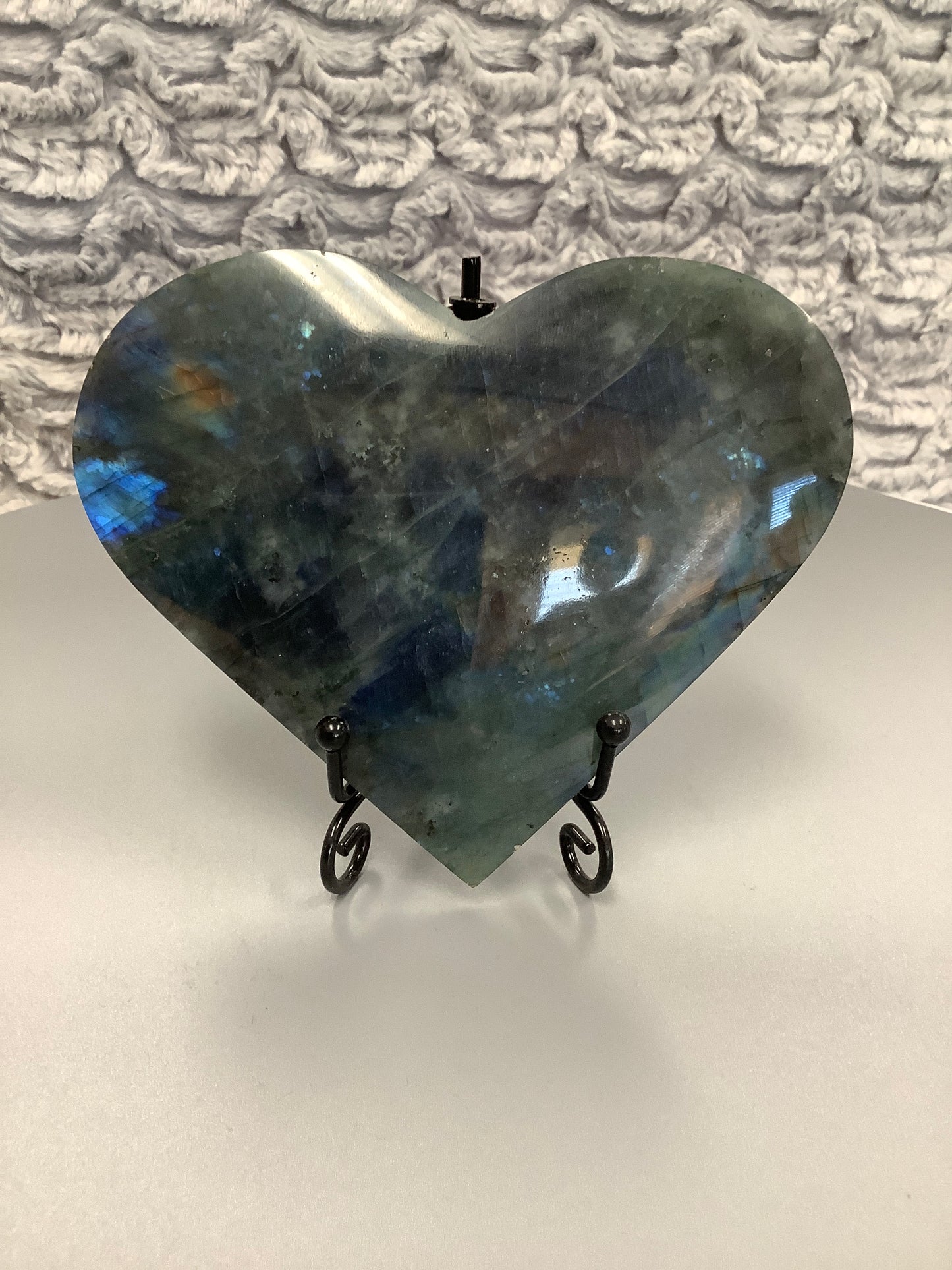 Labradorite Heart