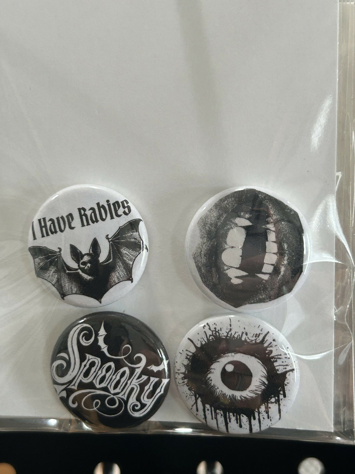 Goth Pinback buttons