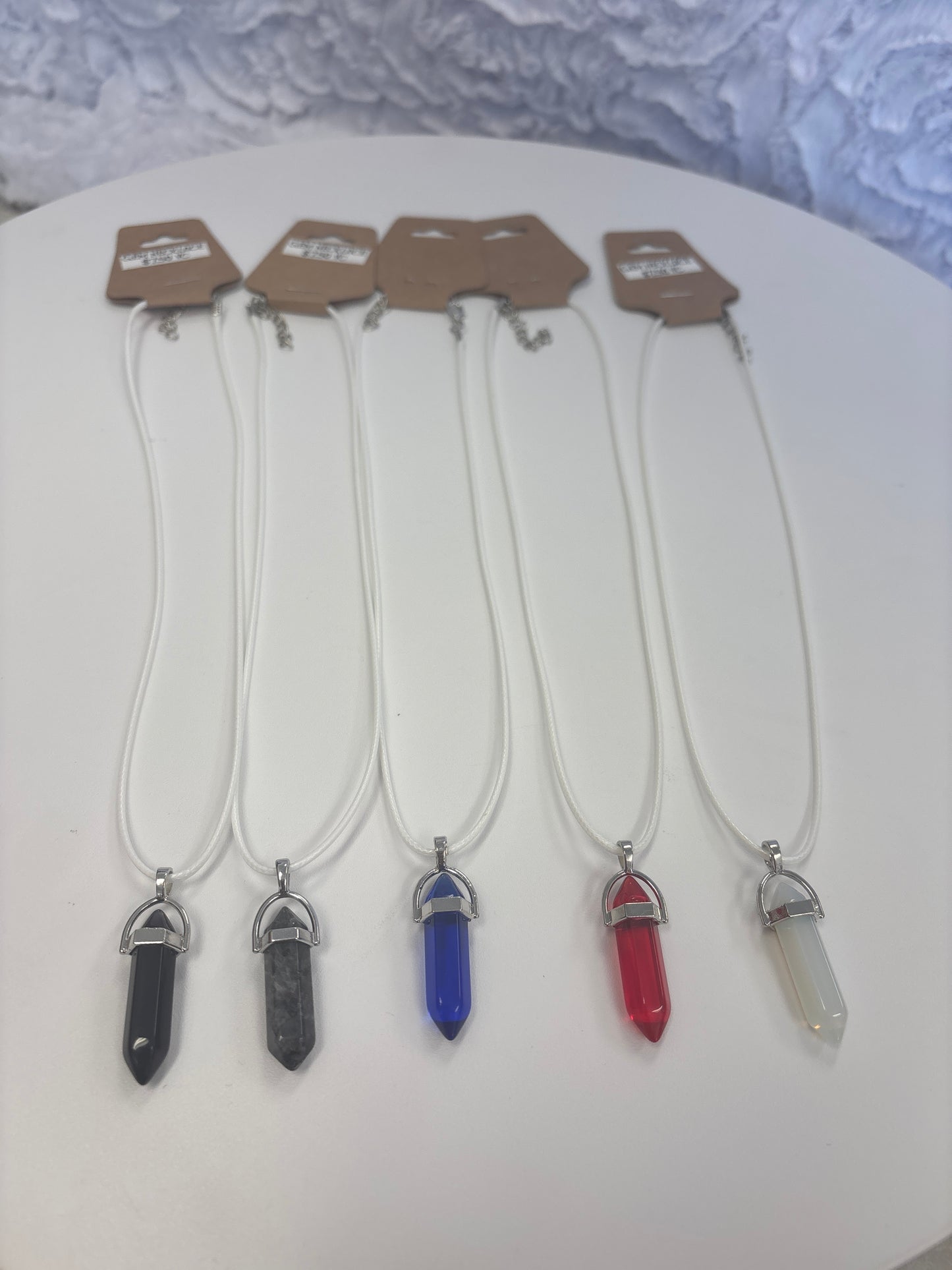 Vc White cord Crystal pendant