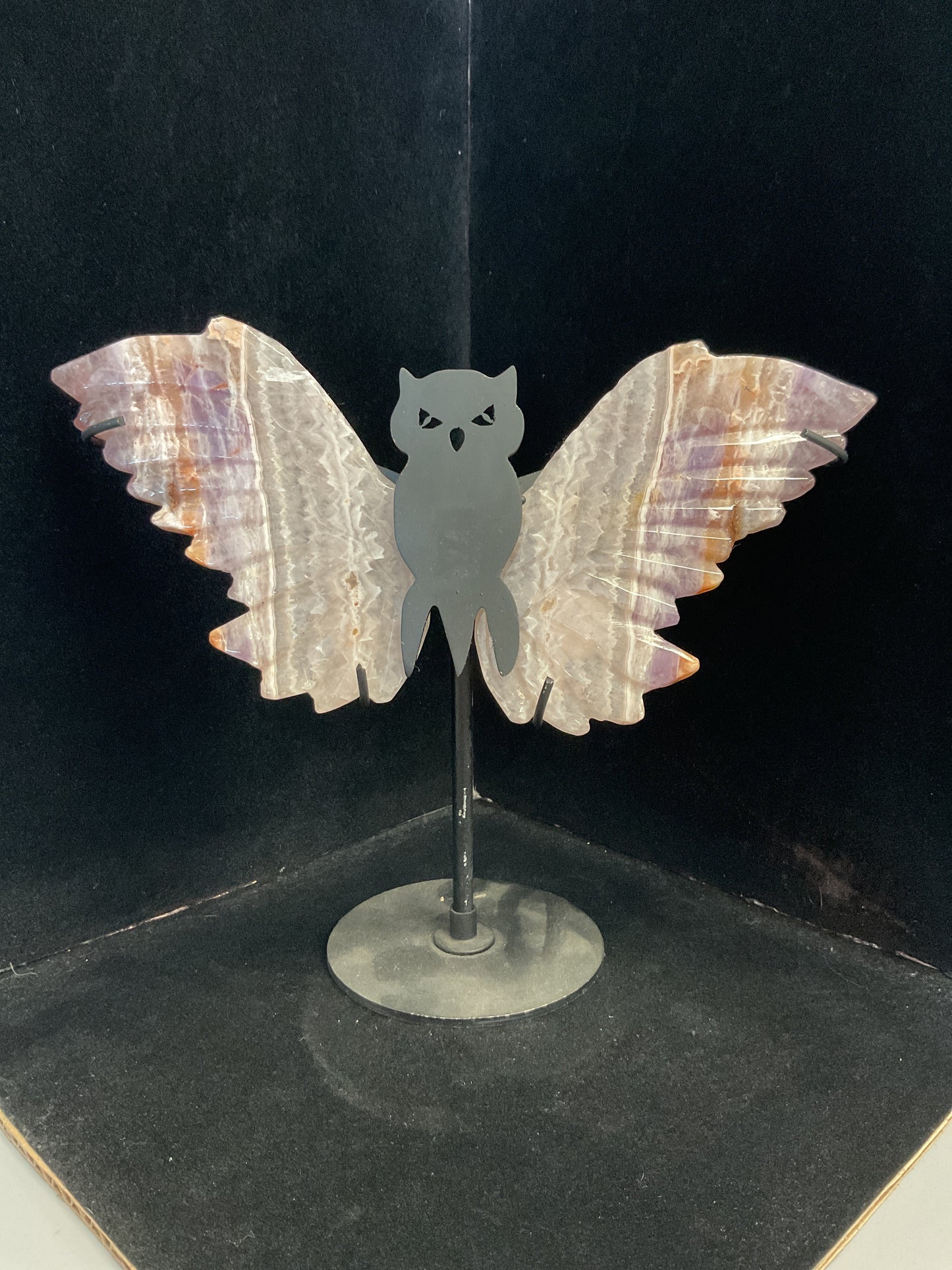 Amethyst Mexican Lace Owl Wings