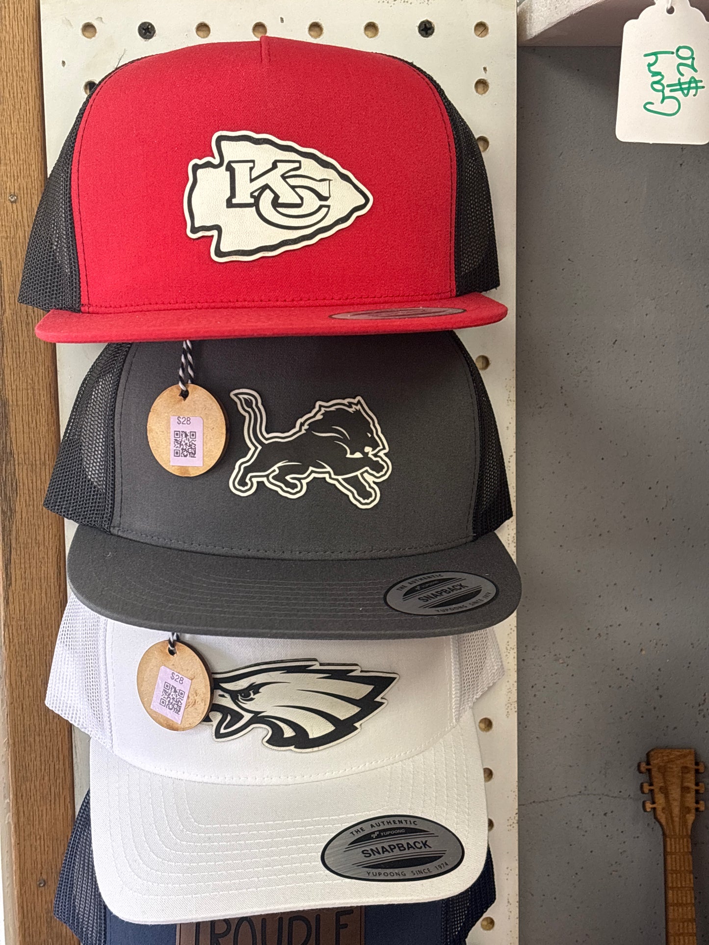 Leaf and Laser hats