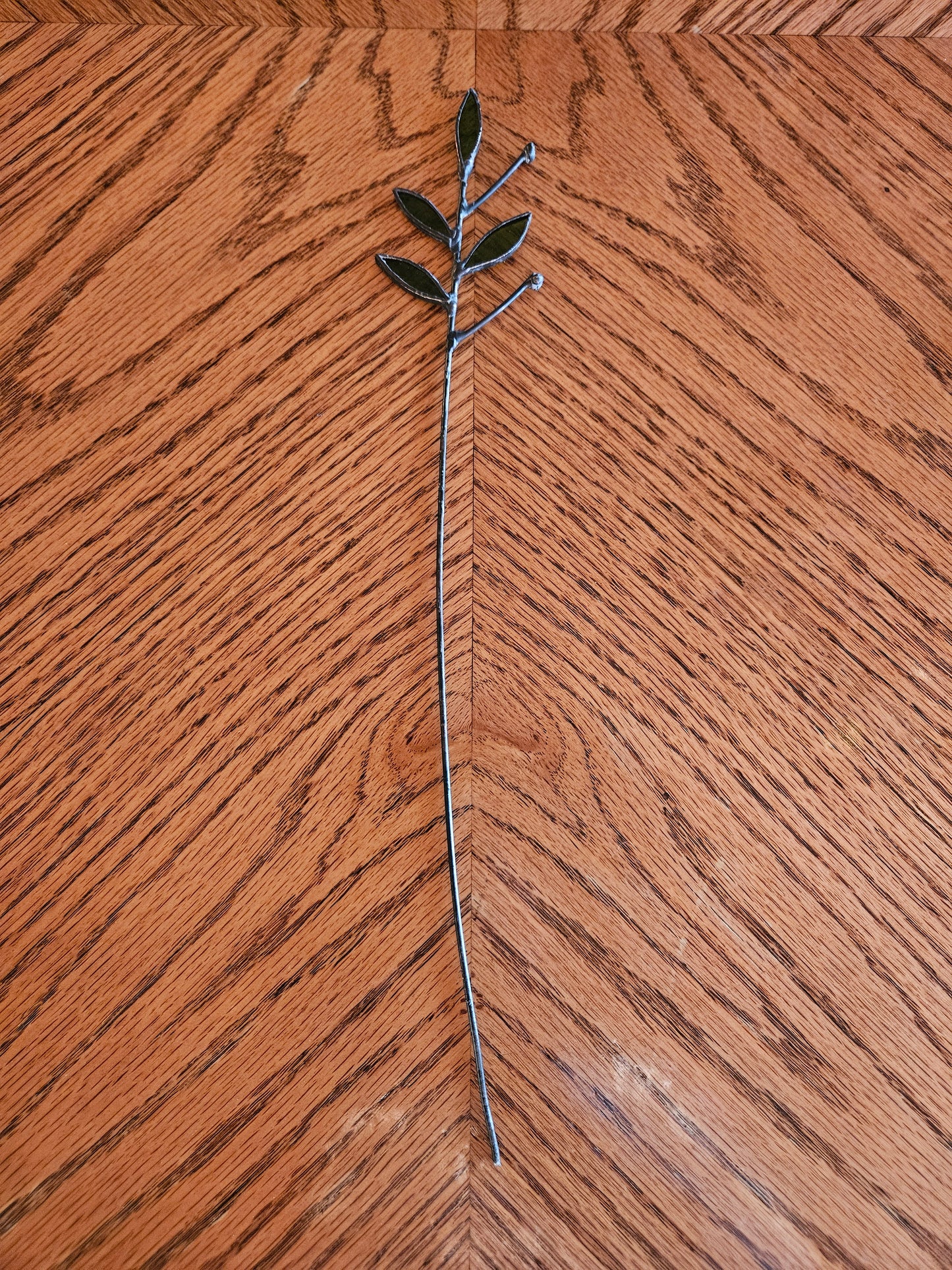 Green Leaves Stained Glass