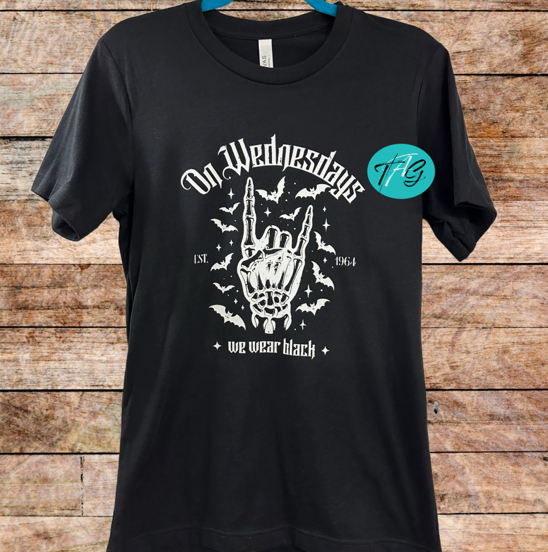 On Wednesdays we wear black tshirt
