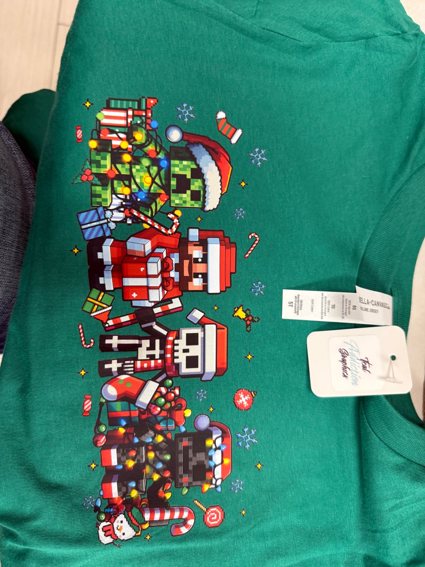 Mine Christmas kids tshirts
