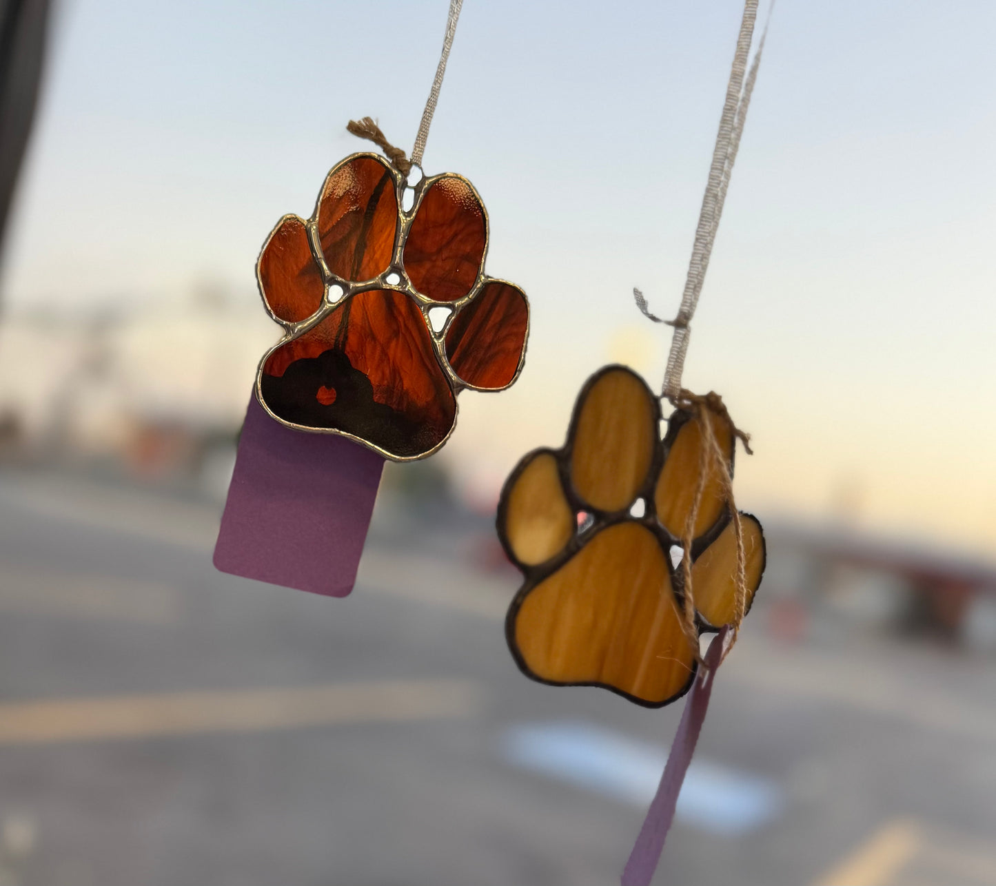 Small stained glass hanger
