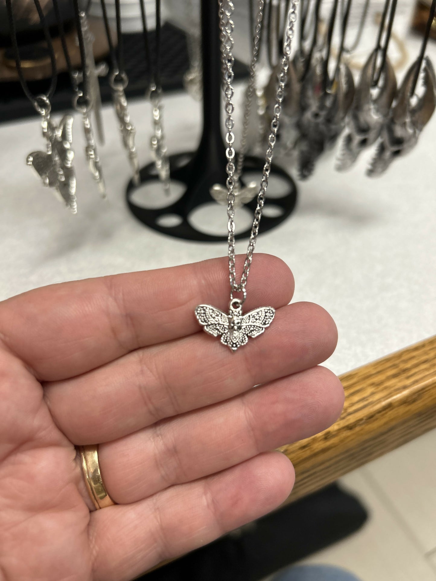 Delicate Moth Pendant