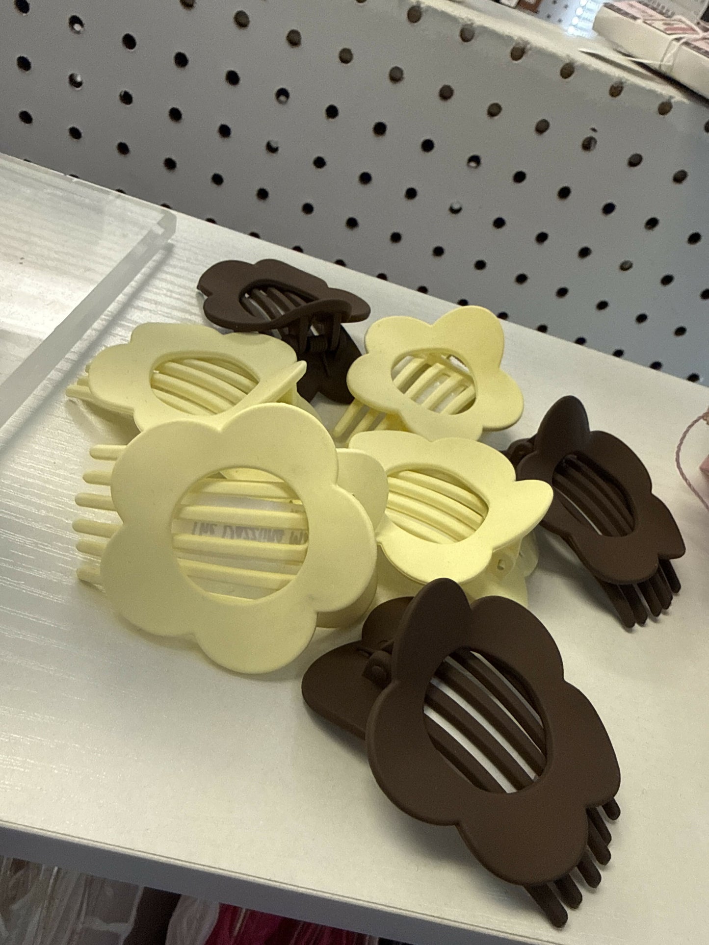 Small Flower Flat Clips
