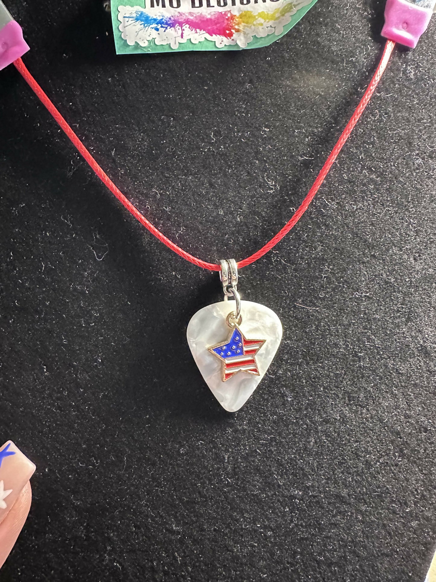 MJ guitar pick jewelry