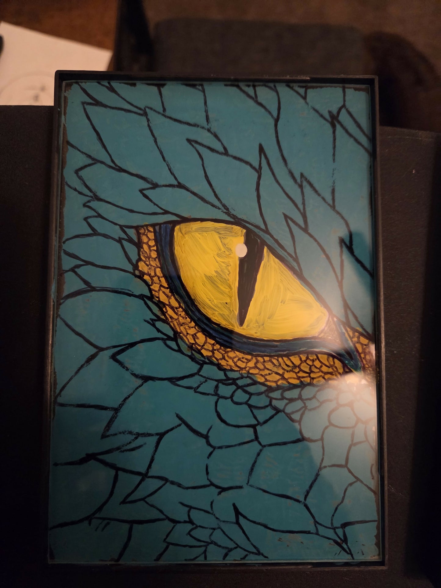 Teal dragon eye