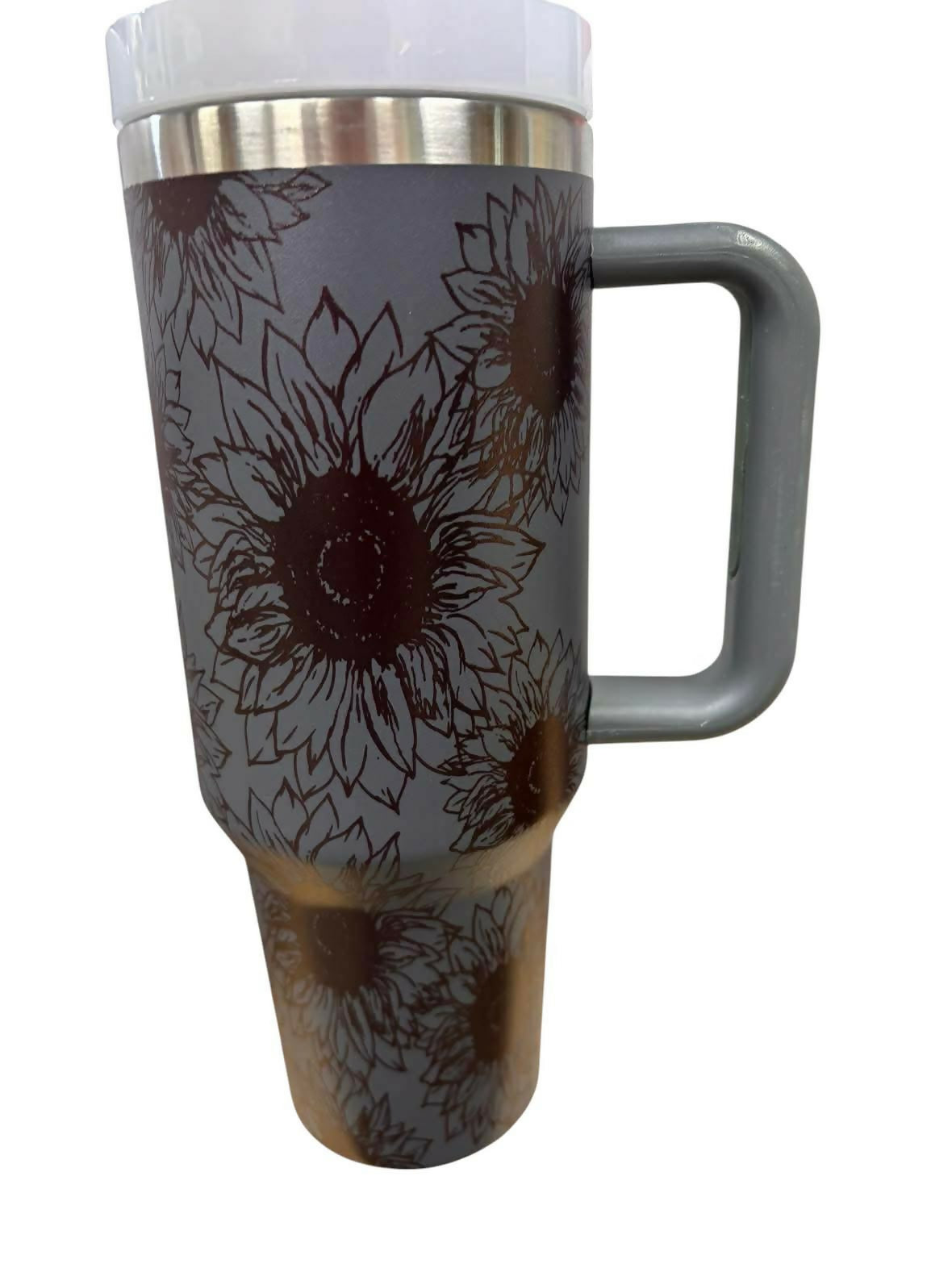 40 OZ laser Sunflower tumbler