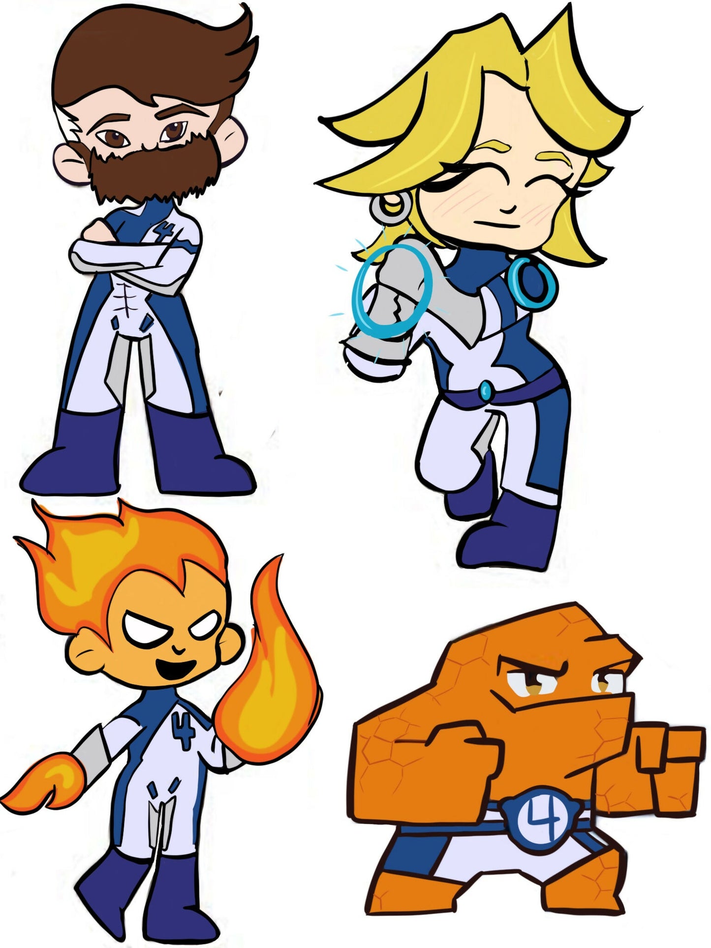 Fantastic Four Sticker Sheet