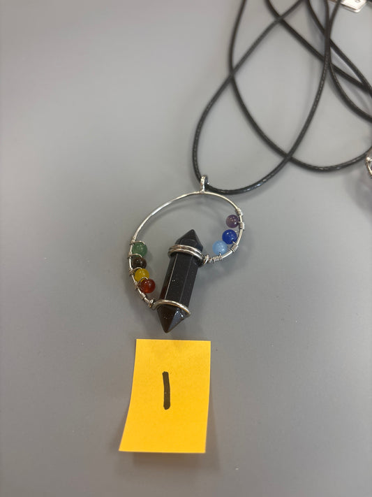 Hexagon Chakra Point Necklace