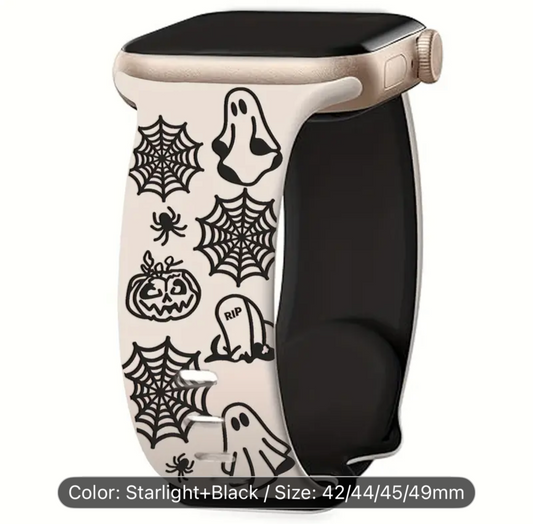 Trick or Treat! iWatch band Bat & Pumpkin