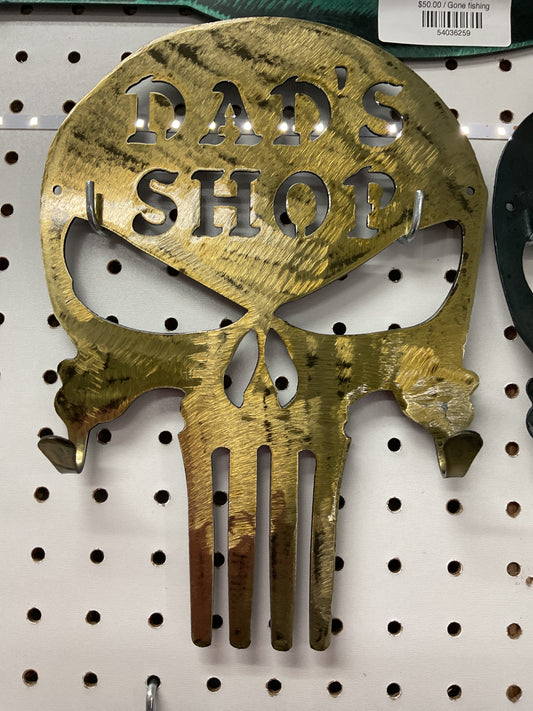 Dads shop keychain holder