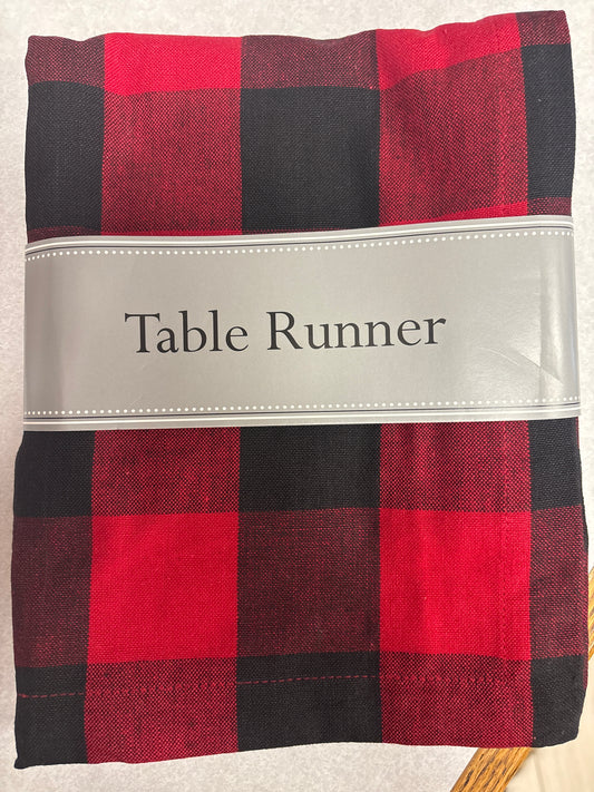 Buffalo check table runner