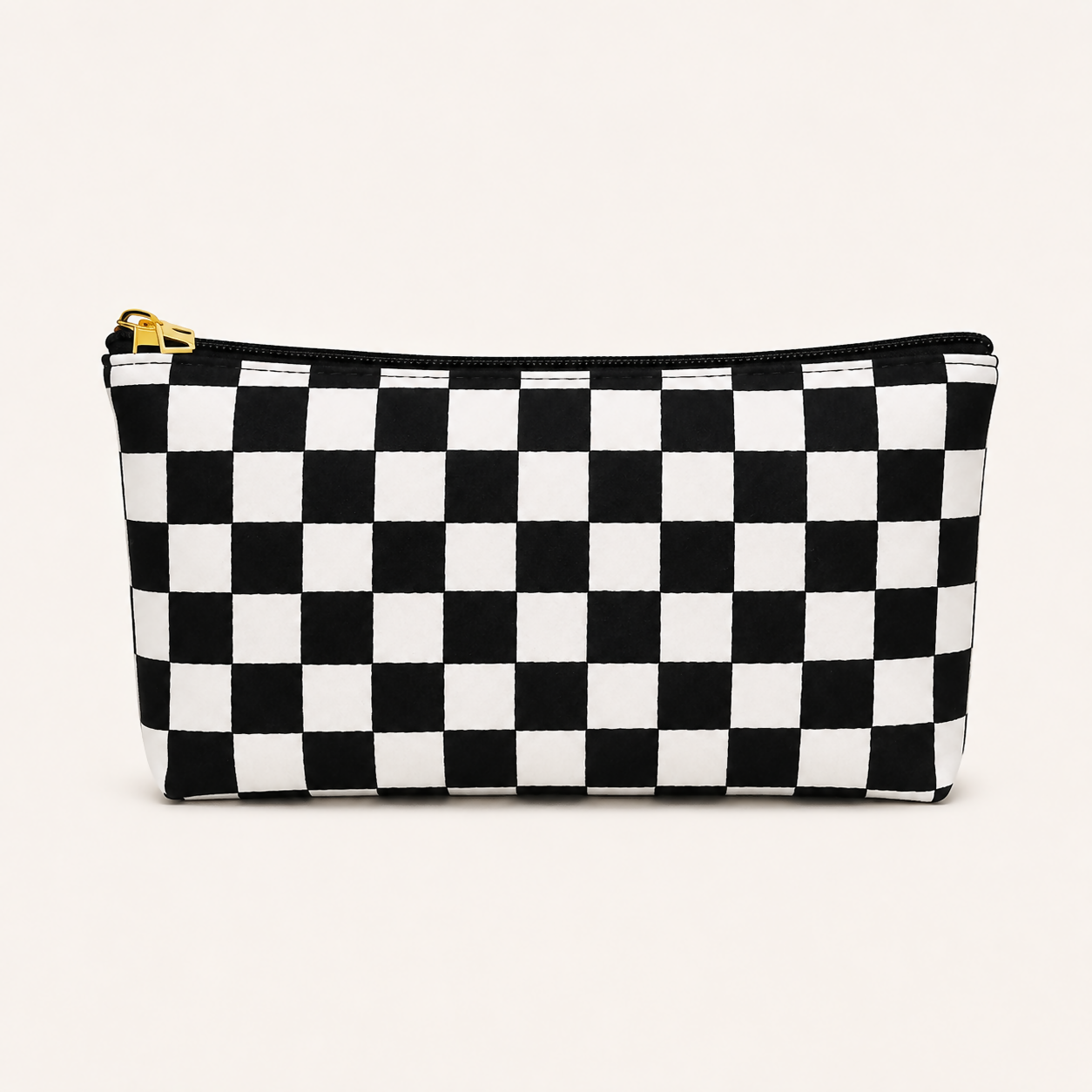 Checkered Travel Cosmetic Pouch