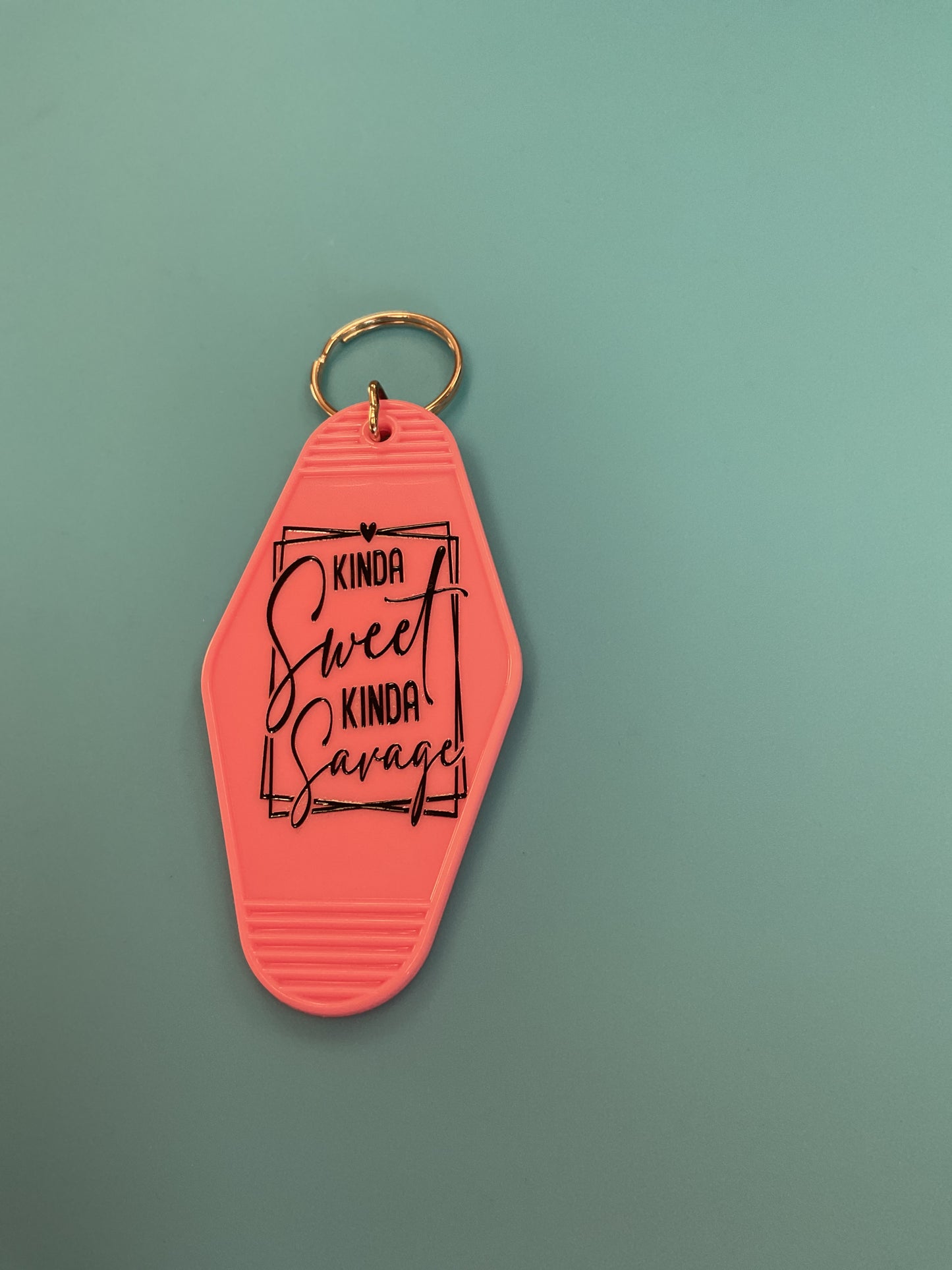 Motel keychain