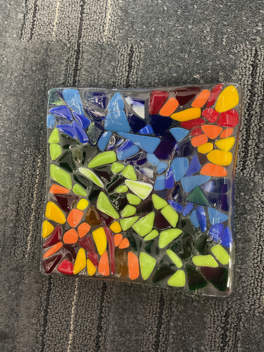 6x6 rainbow square plate
