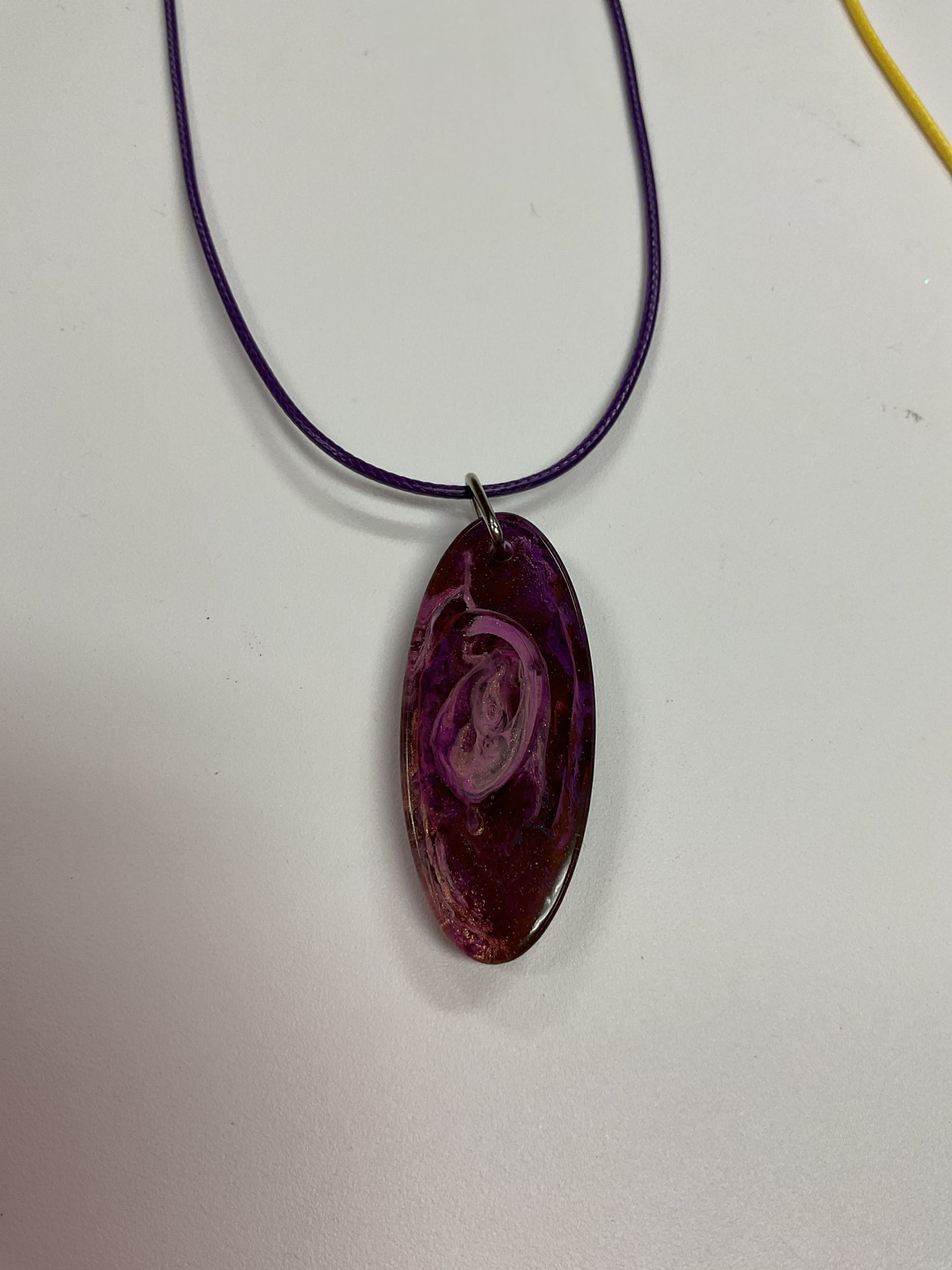MJ resin swirl pendants