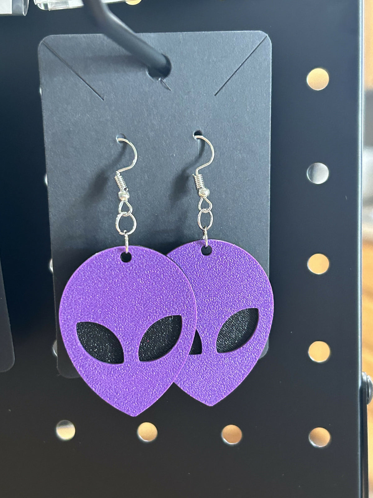Alien earrings, neon