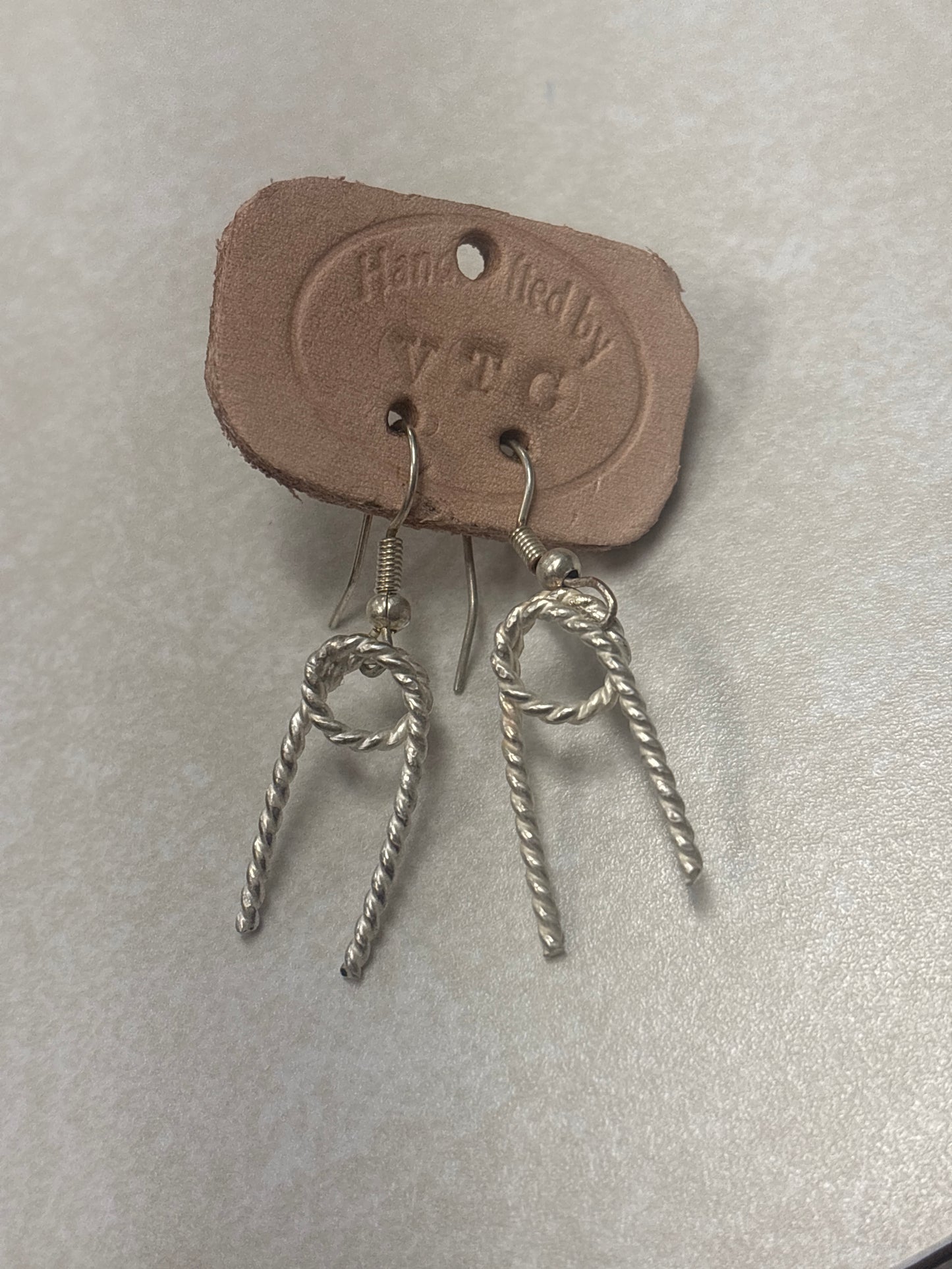 Western rope earrings