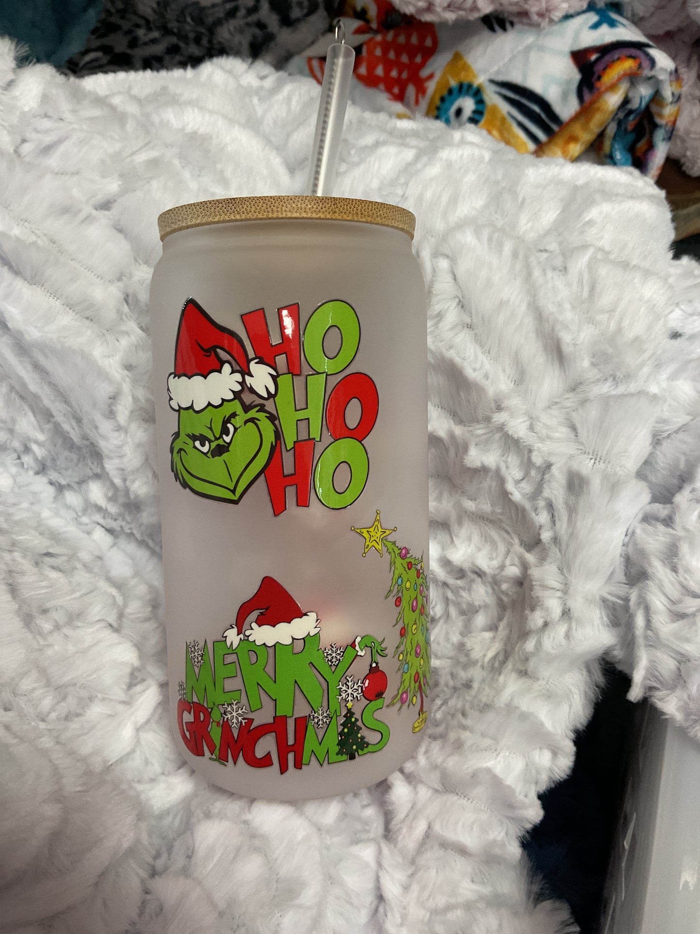 Grinch cup with candy