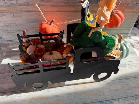 Halloween fall truck decor