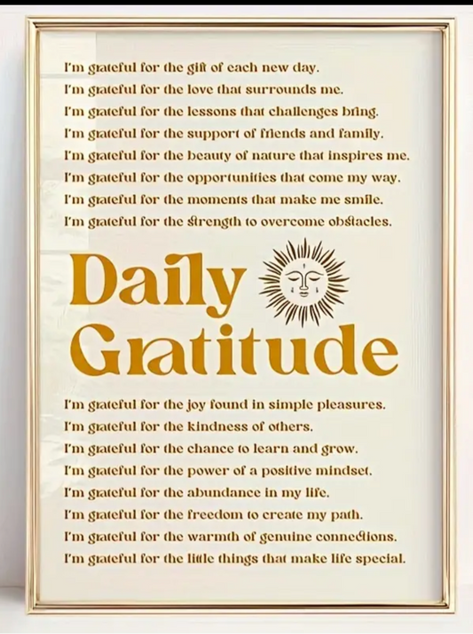 Gratitude poster