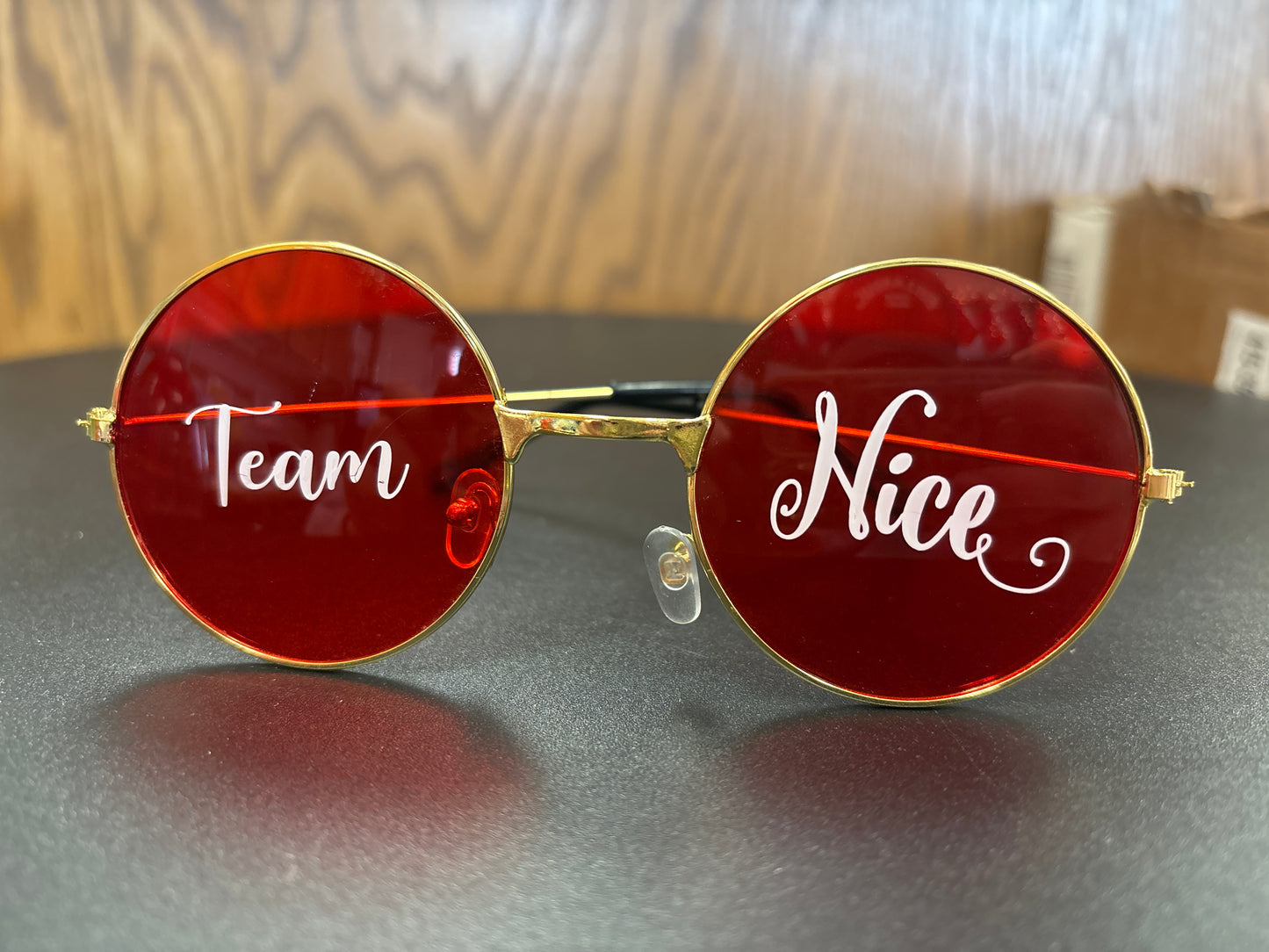Team naughty or nice glasses