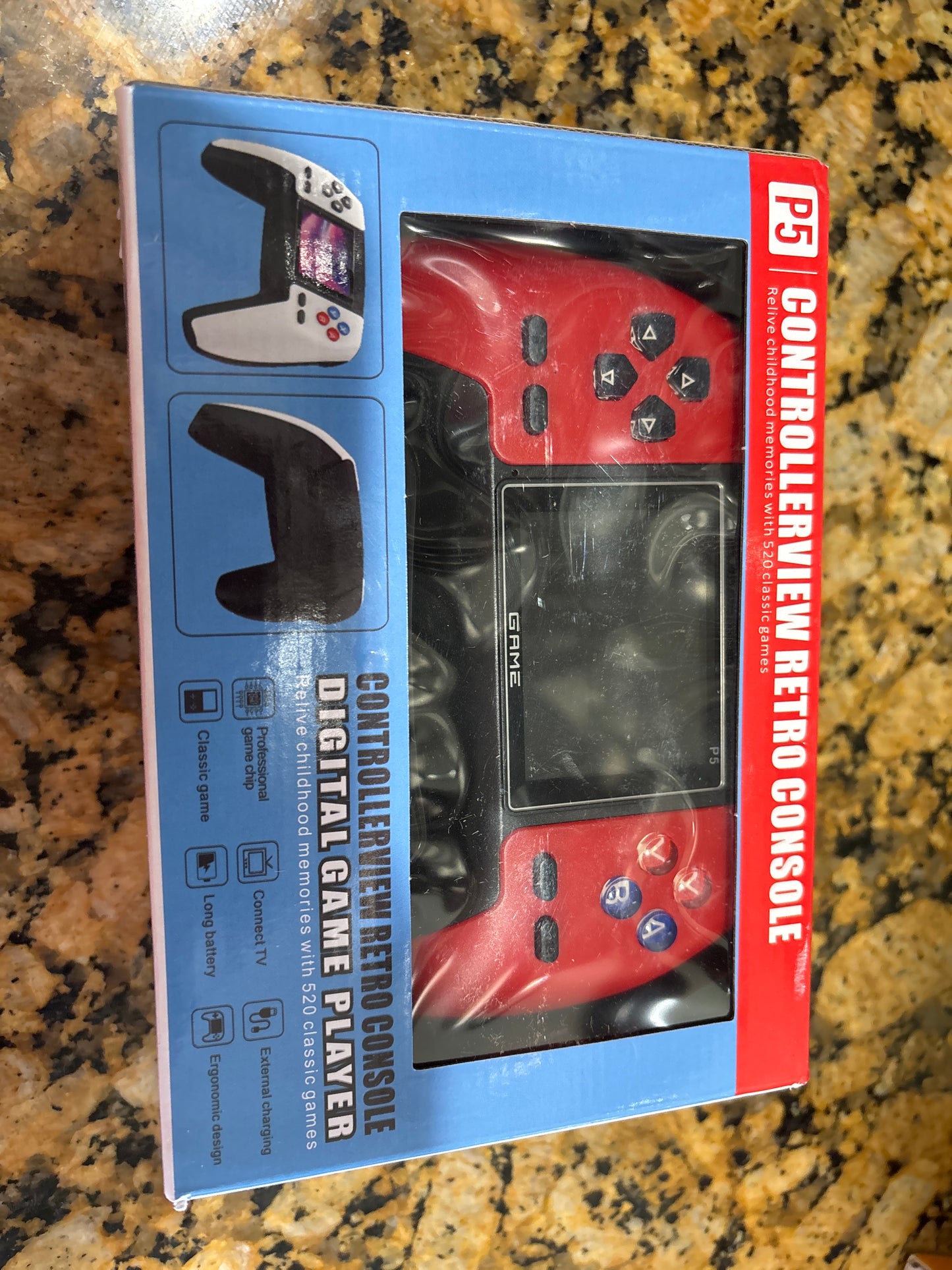 P5 controller view retro console