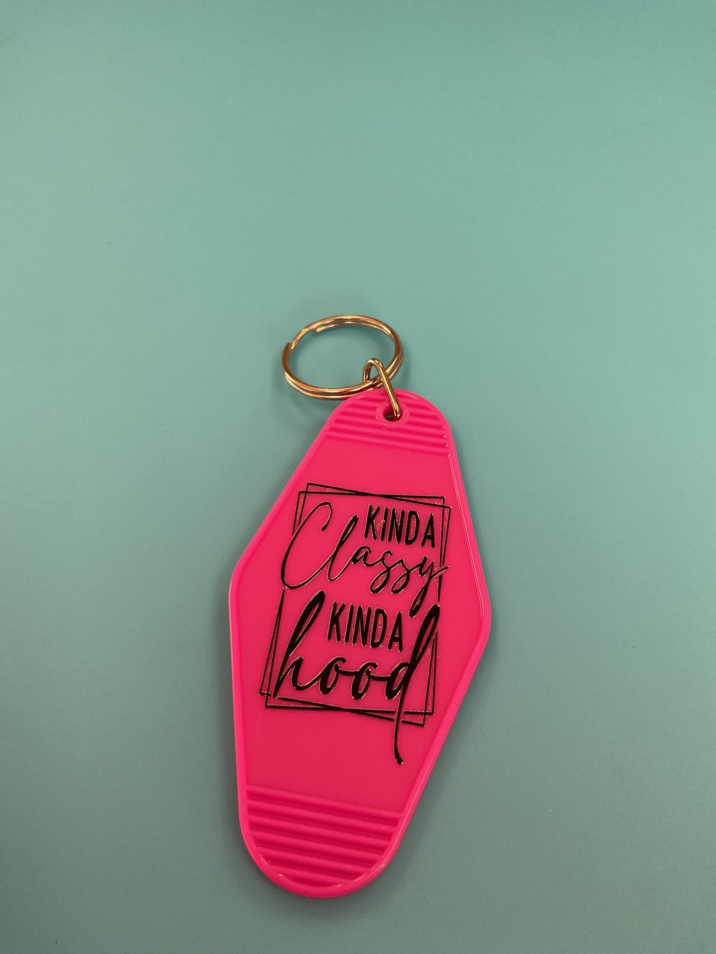 Motel keychain