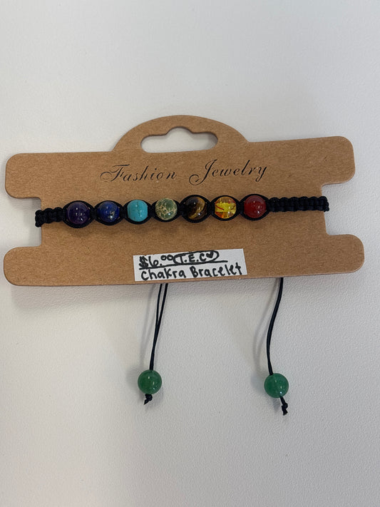 Chakra stone woven bracelet/ anklet