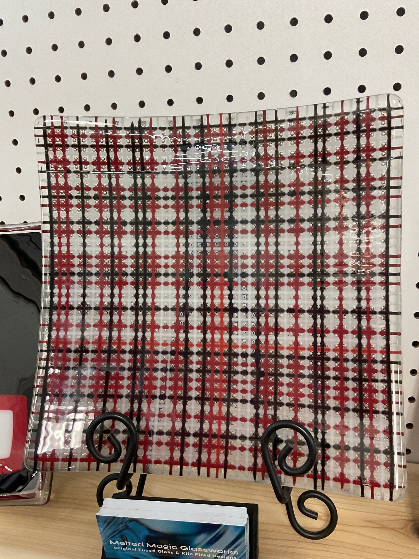 10x10 gentle slope red/black plate