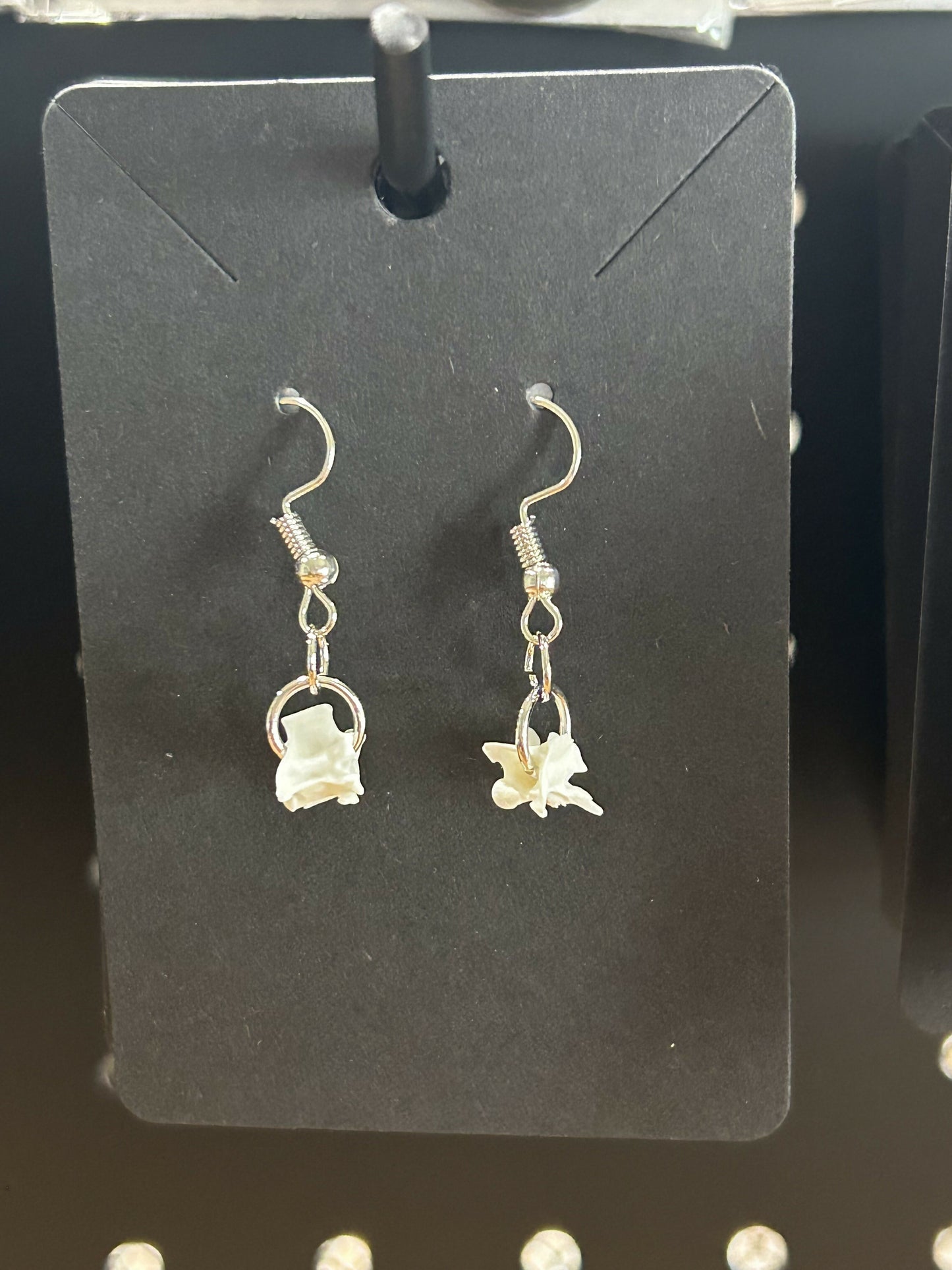 Rattlesnake vertebrae earrings
