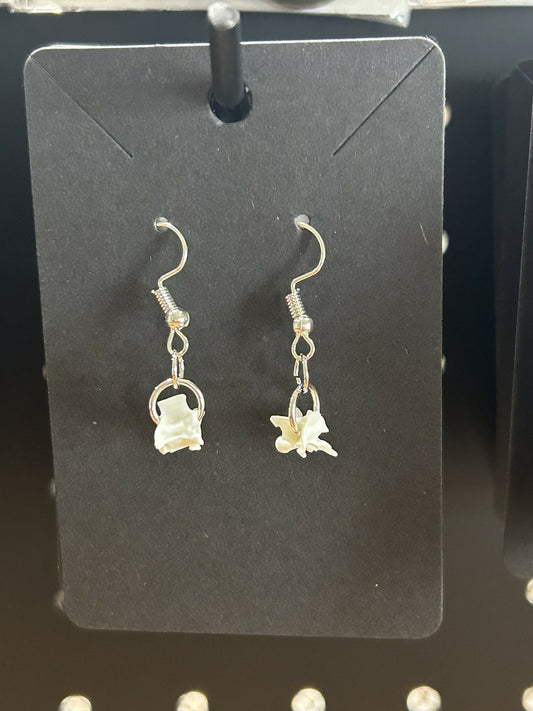 Rattlesnake vertebrae earrings