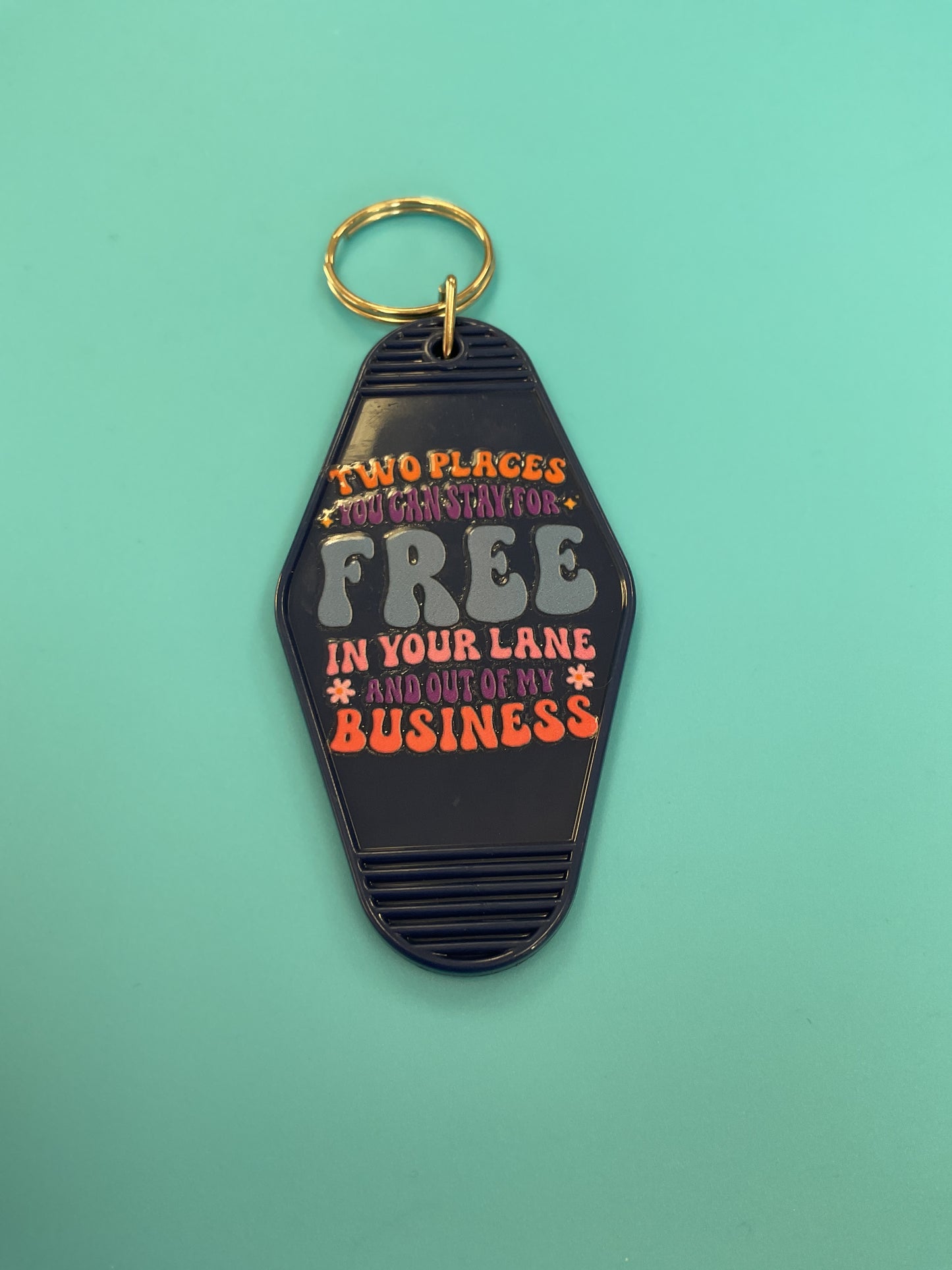 Motel keychain