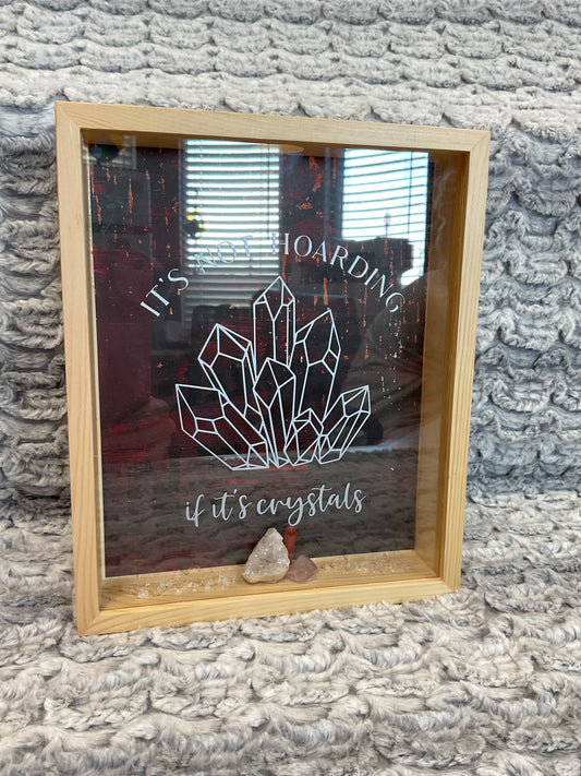 Crystal & Rock shadow box