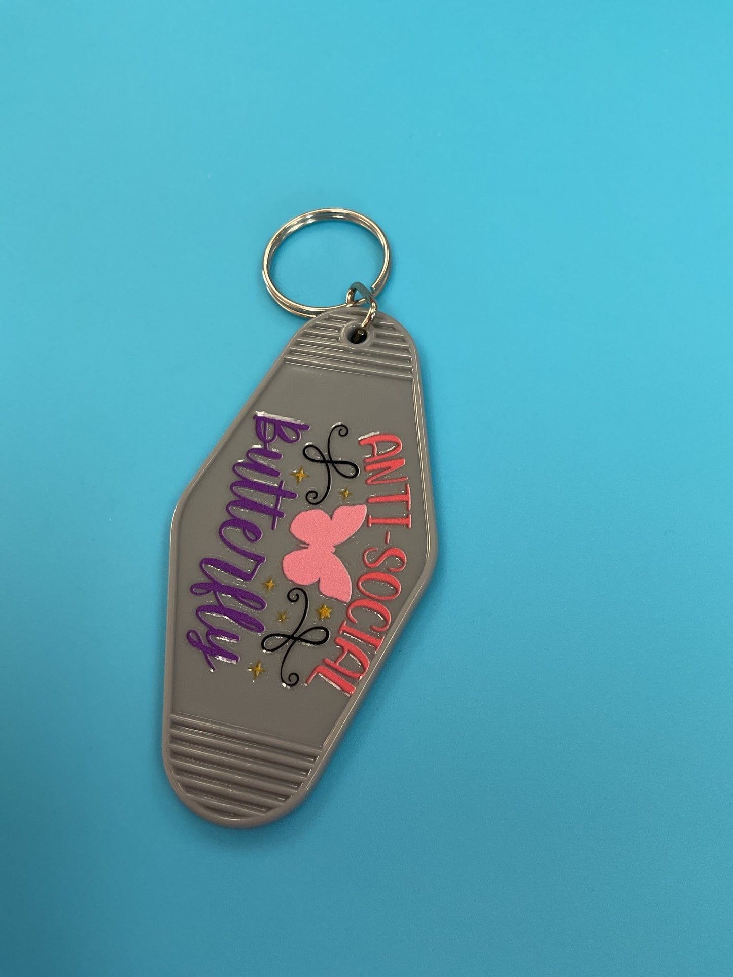 Motel keychain